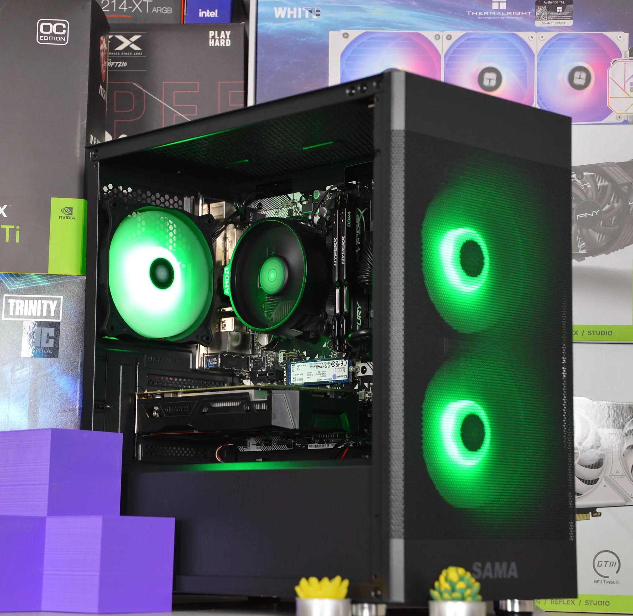 ⚫🟣| GTX 1050 Ti 4GB | Ryzen 3 3200G | 16GB DDR4 RAM | 512GB NVME SSD | Royal Night |