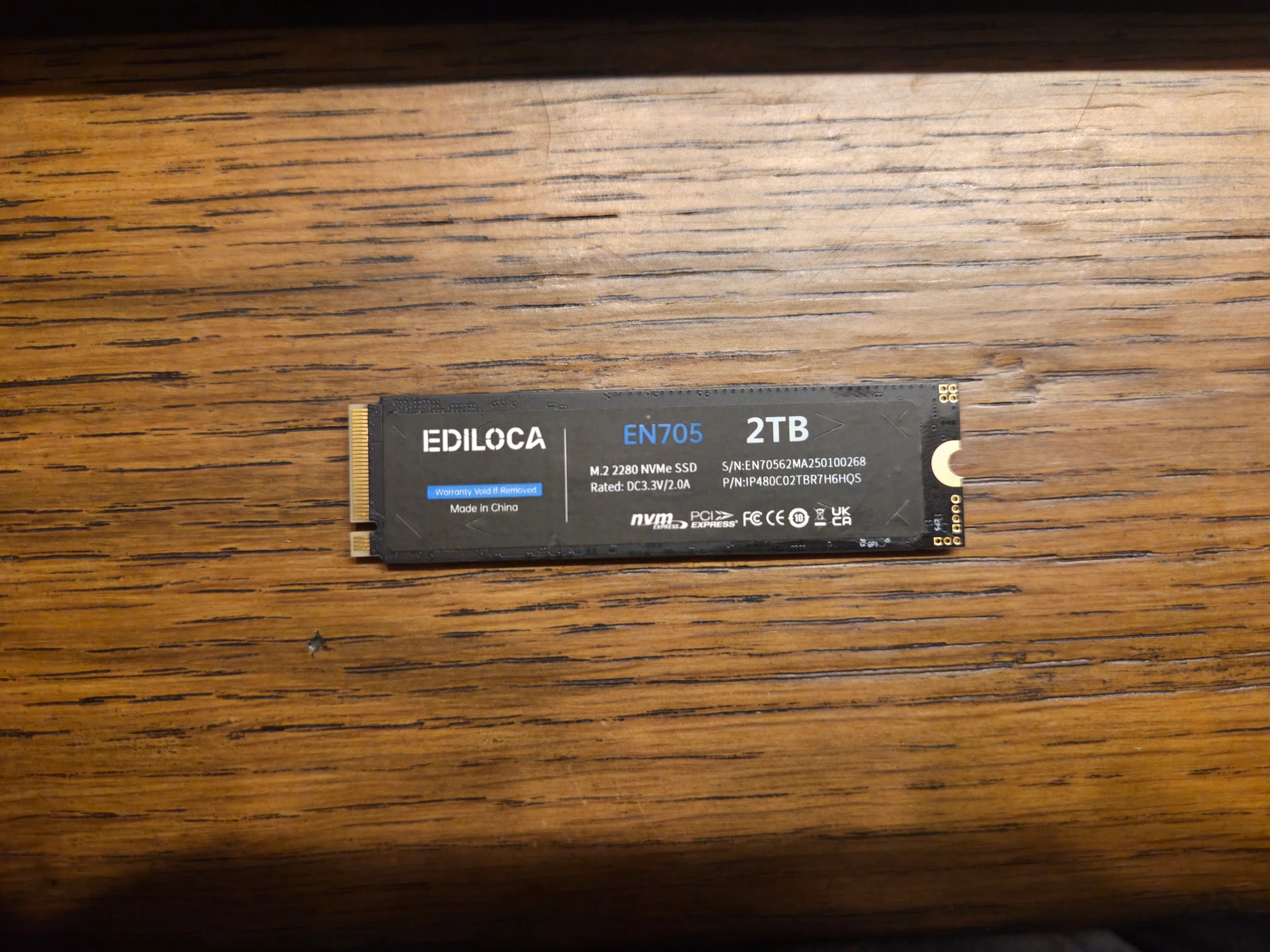EDILOCA EN705 2TB NVME SSD (100% Health)(Up to 5200MB/s)