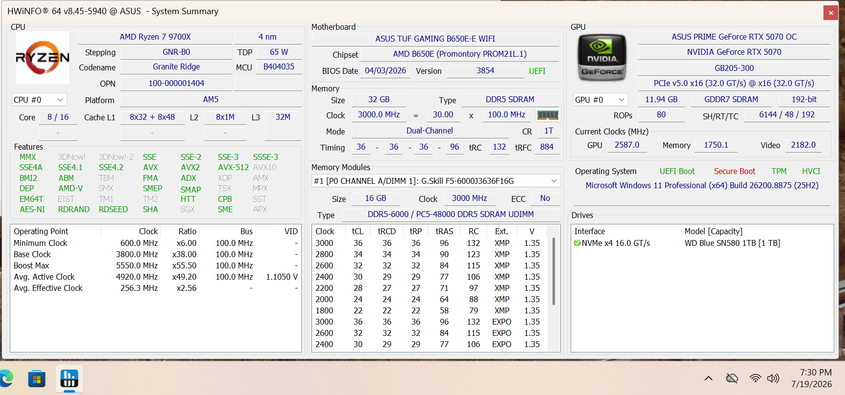 9700X | 5070 | 32GB DDR5 | 1 TB | Clean Air Flow Torrent Build for 1440P/4K Gaming