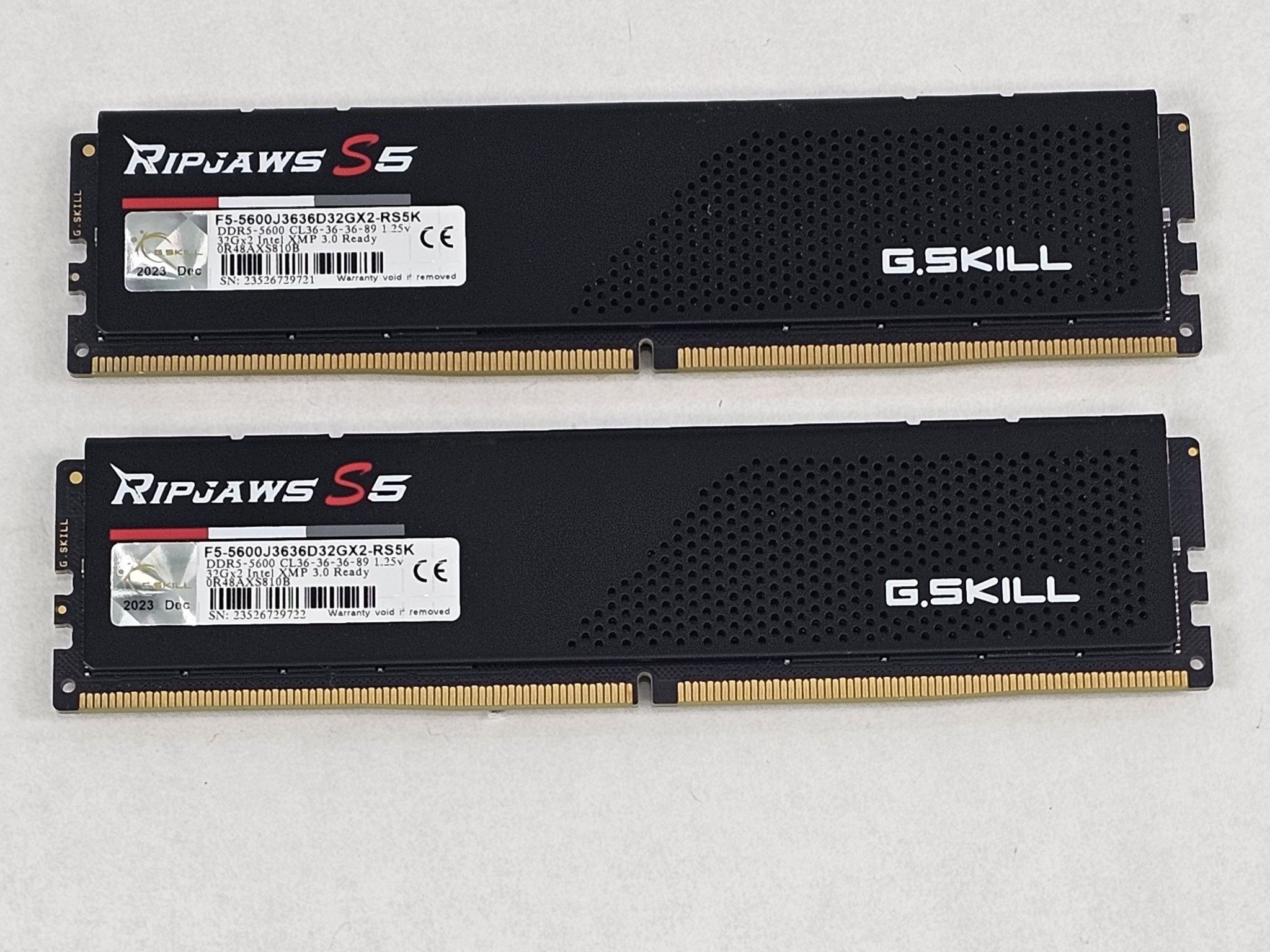 64GB DDR5 (2x32GB) CL36 5600MT/s G.Skill Ripjaws S5