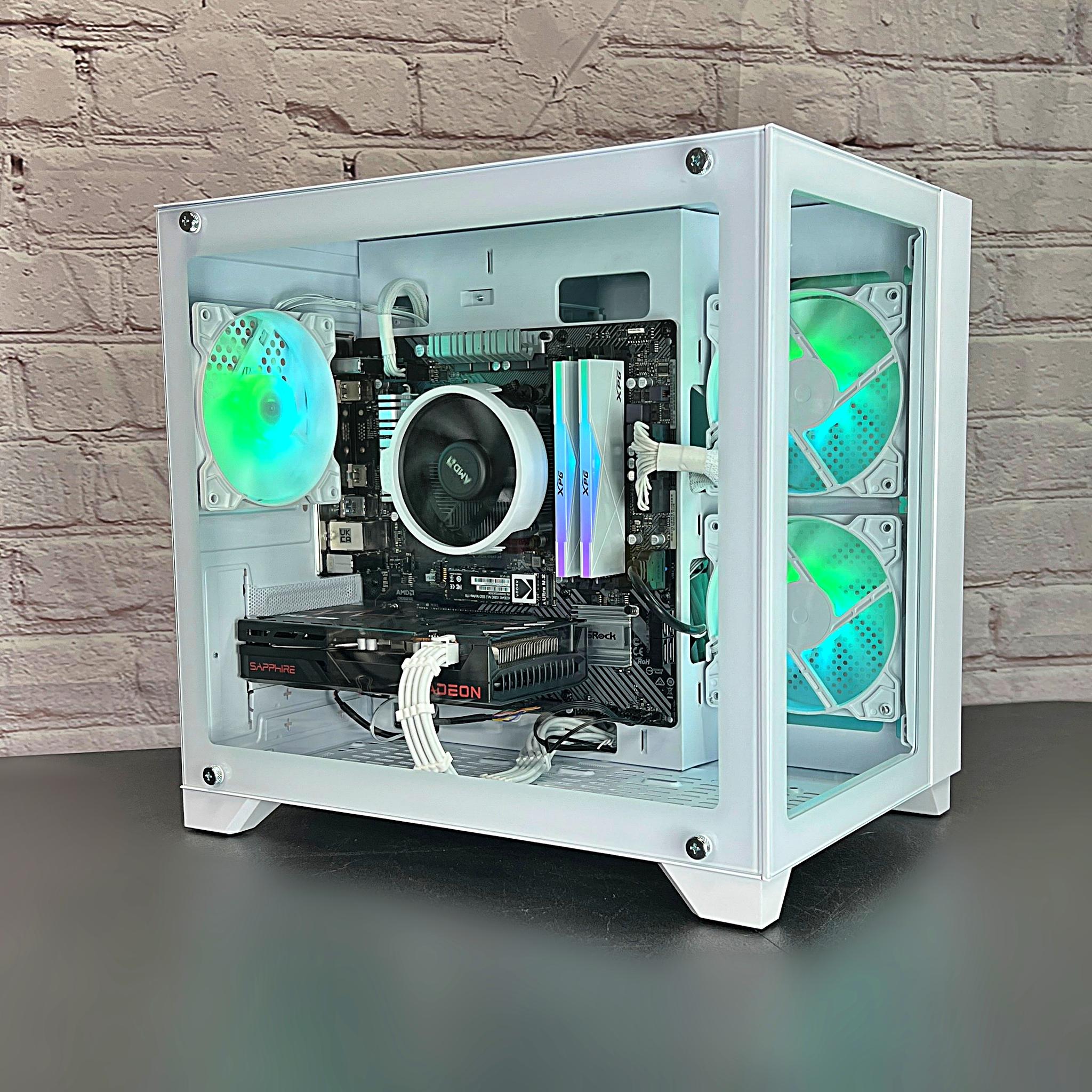 Ryzen 5 3600 RX 6600 16GB RAM 1TB M.2 Wifi 5 Bluetooth Window 10 Gaming PC