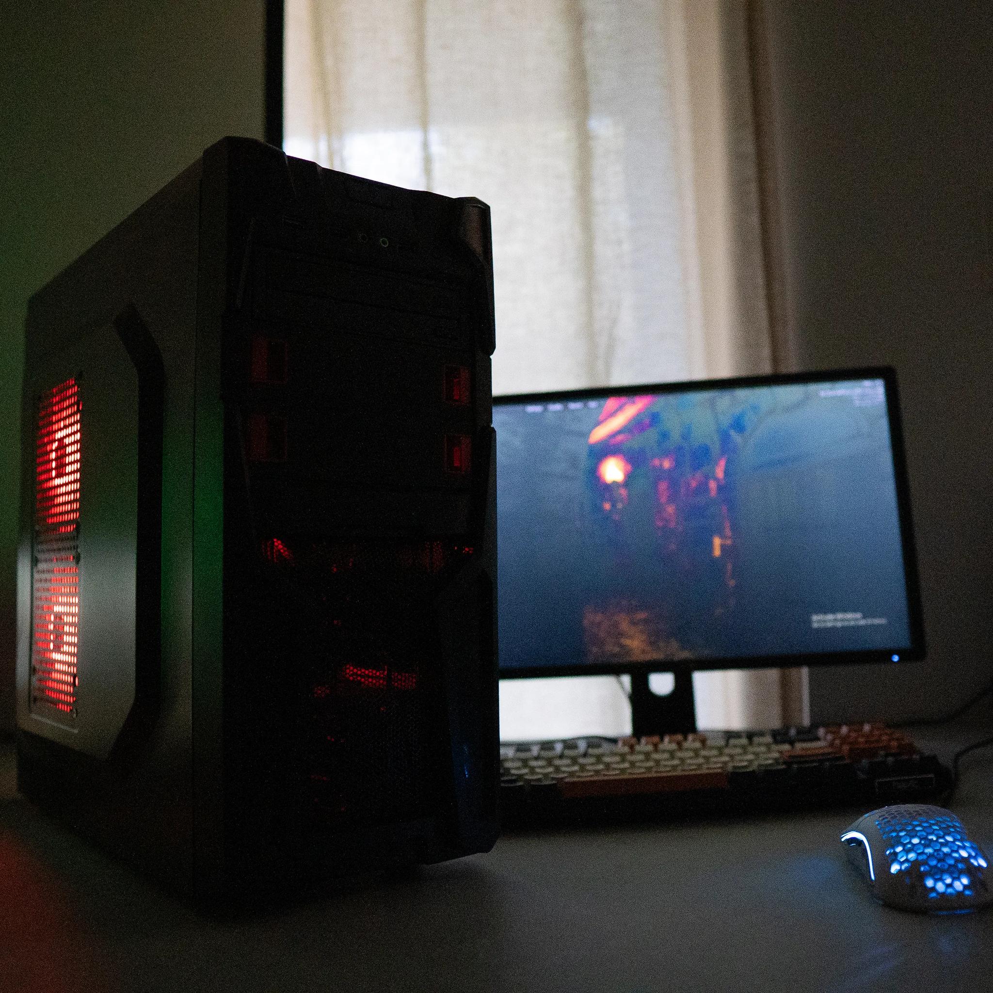 🩸⚫ | NVIDIA GTX 1060 | INTEL i5 2500 | 16GB DDR3 RAM | 120GB SSD + 320GB HDD | Ruby Rocket 5.0
