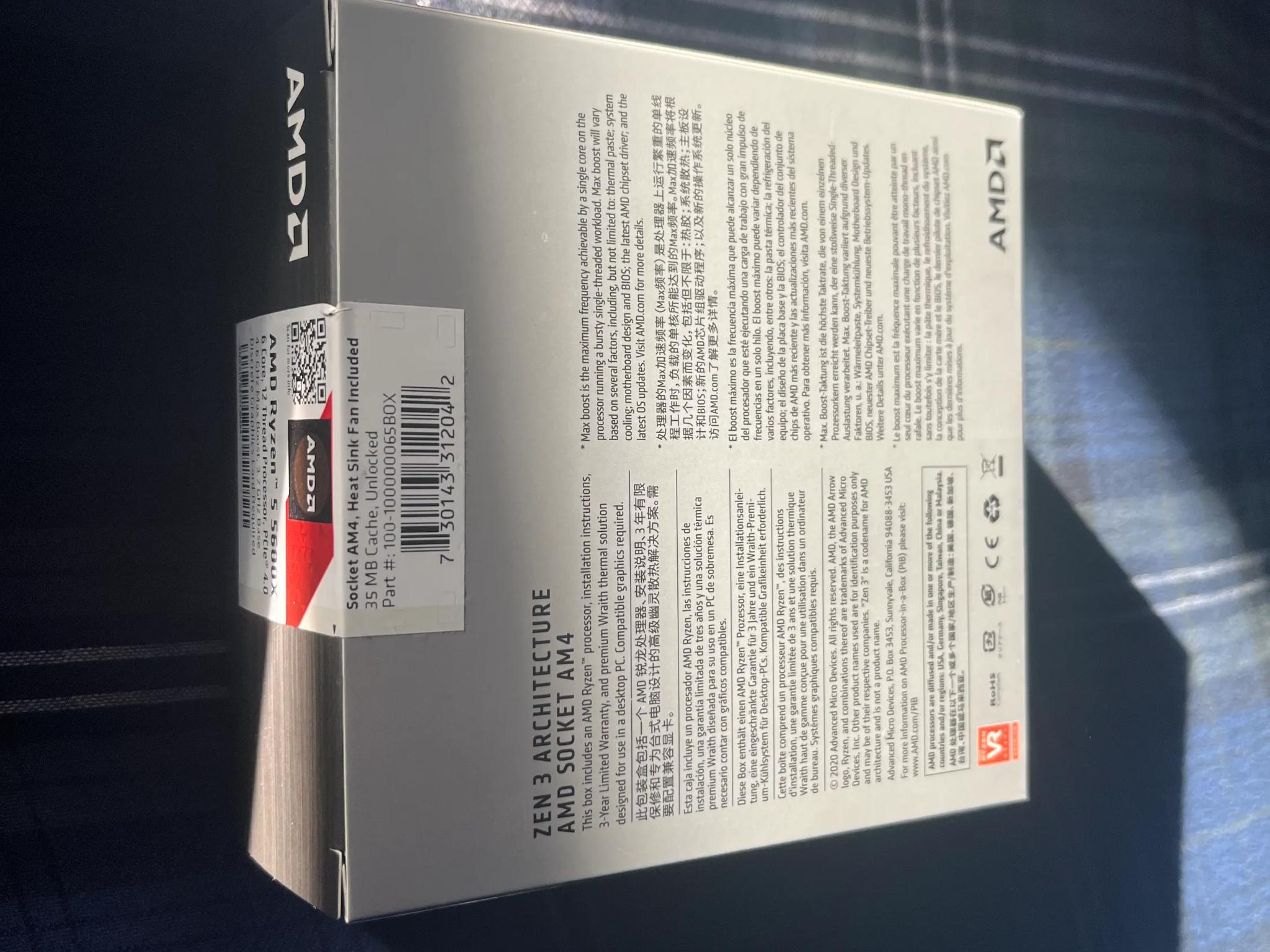 BRAND NEW UNOPENED | AMD RYZEN 5 5600X CPU PROCESSOR
