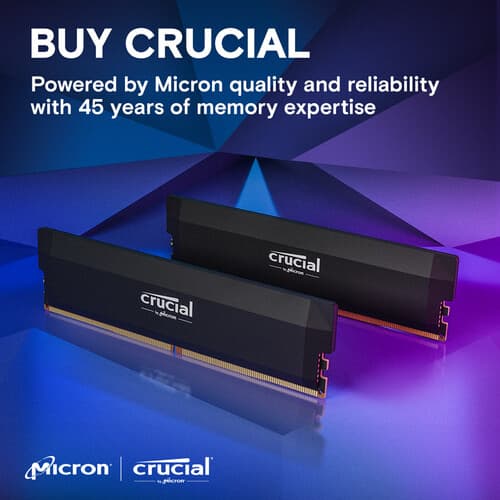 32GB DDR5 6000MT/S Crucial Ram