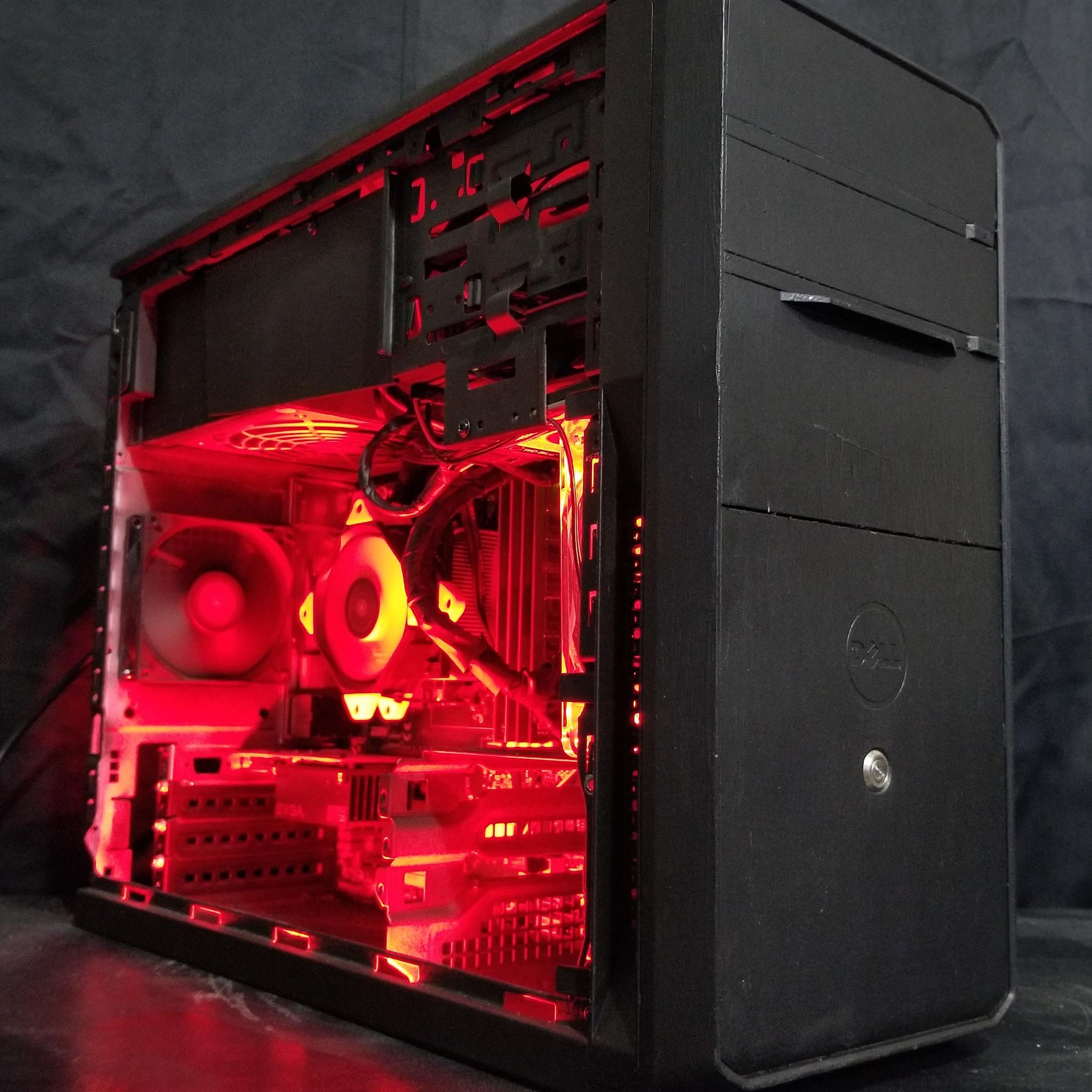 huge value/flat black moded/starter budget office/gaming pc