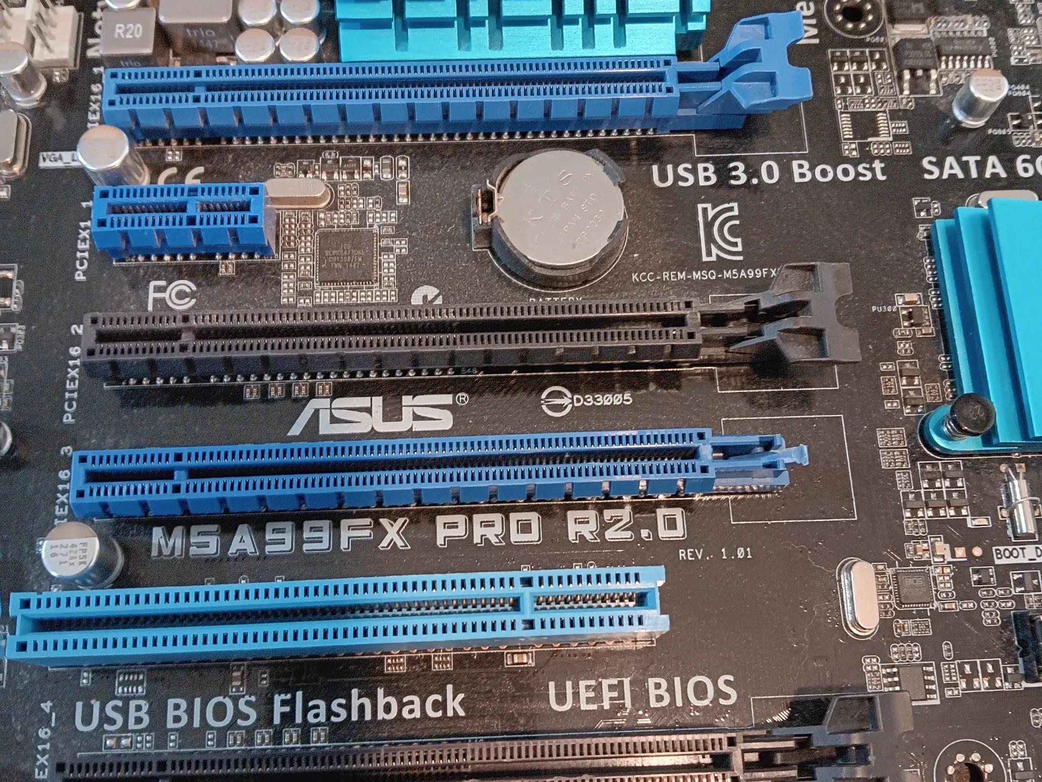 Asus M5A99FX-Pro AMD FX-8350 Motherboard/CPU Combo Working