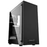 Atrix Metal Tempered Glass Mid-Tower Computer Case with Cooling Fan