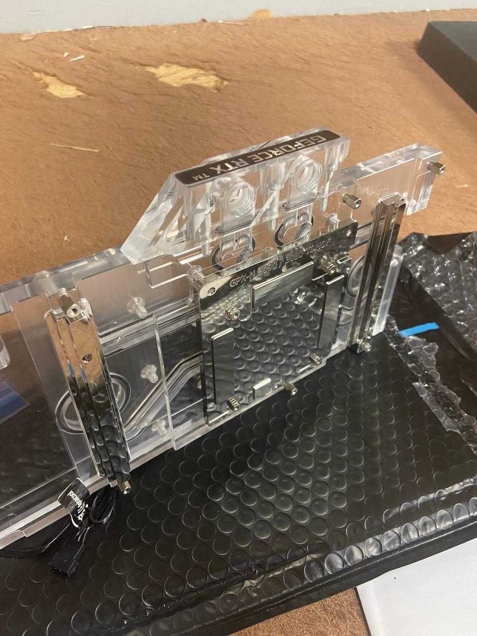 Alphacool Eisblock Aurora Acryl GPX-N RTX 3090/3080 Ti HOF with Backplate (11967