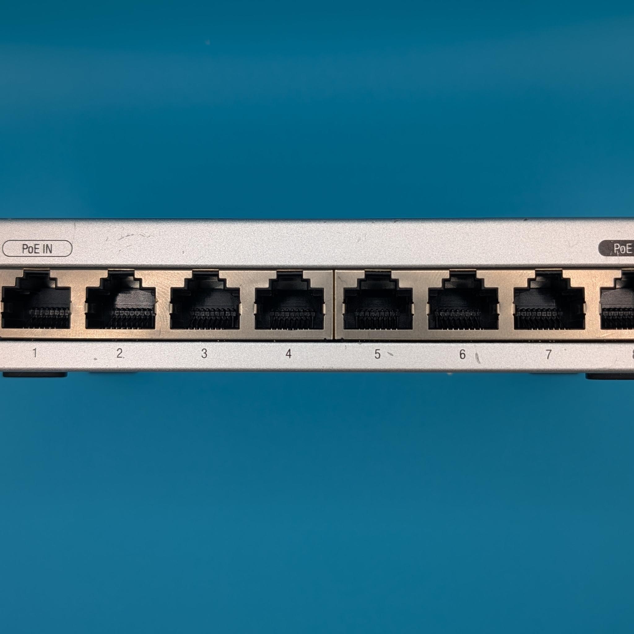 UniFi US-8 8 Port Gigabit Managed Ethernet Switch w/ PoE Passthrough