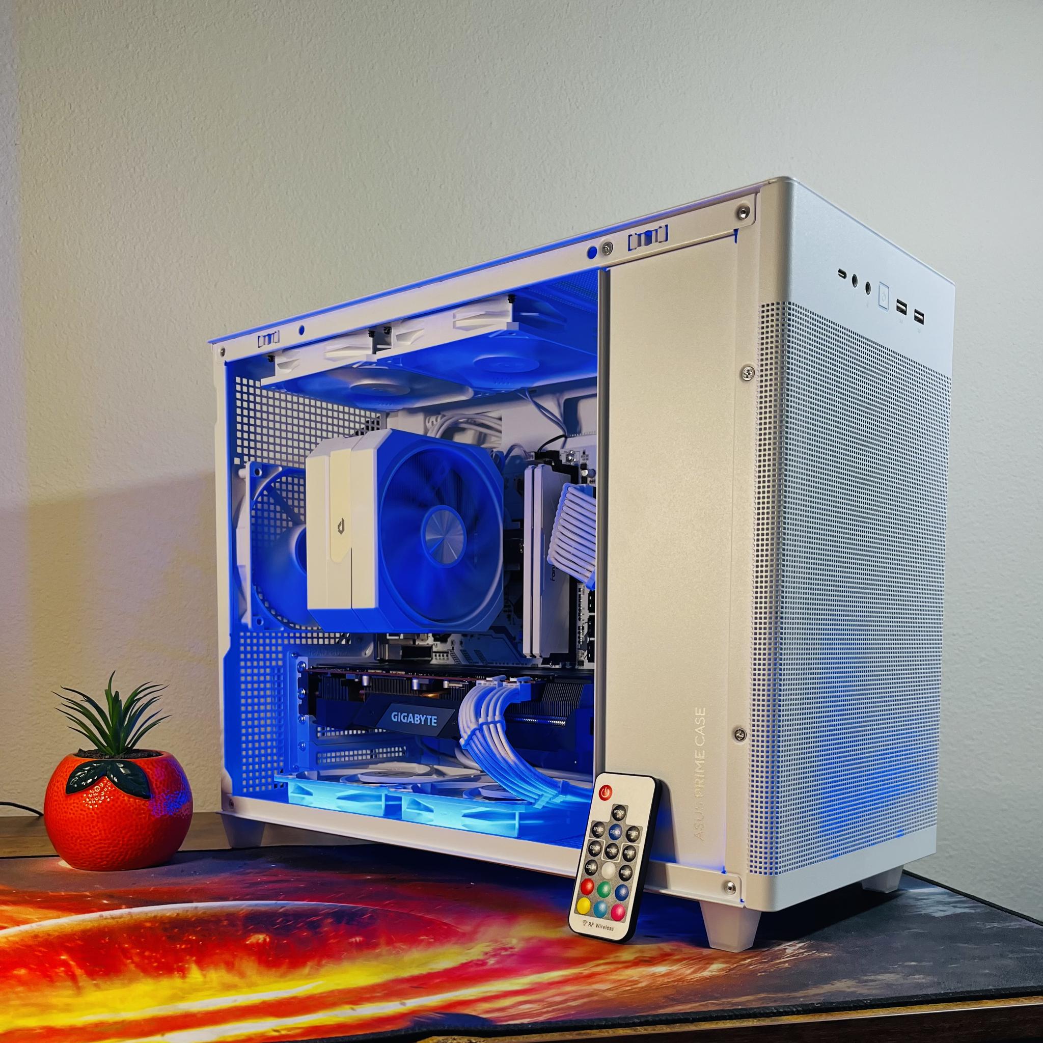 WHITE GAMING PC(RYZEN 5 3500x+RX 5700xt)