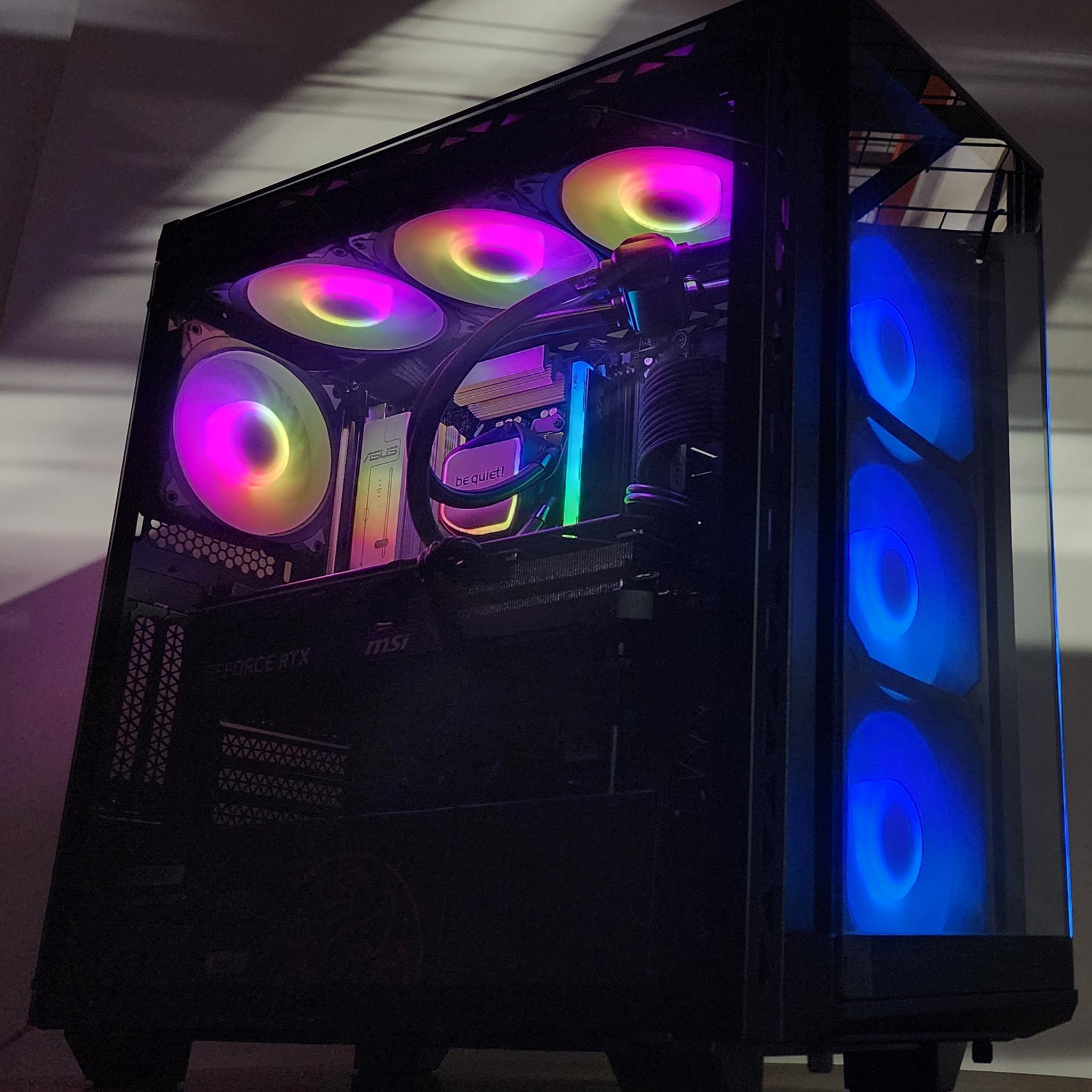 Gaming PC Ryzen 7 7800X3D 16GB RAM 1TB SSD RTX 4070 Ti SUPER 16GB Win11 Computer