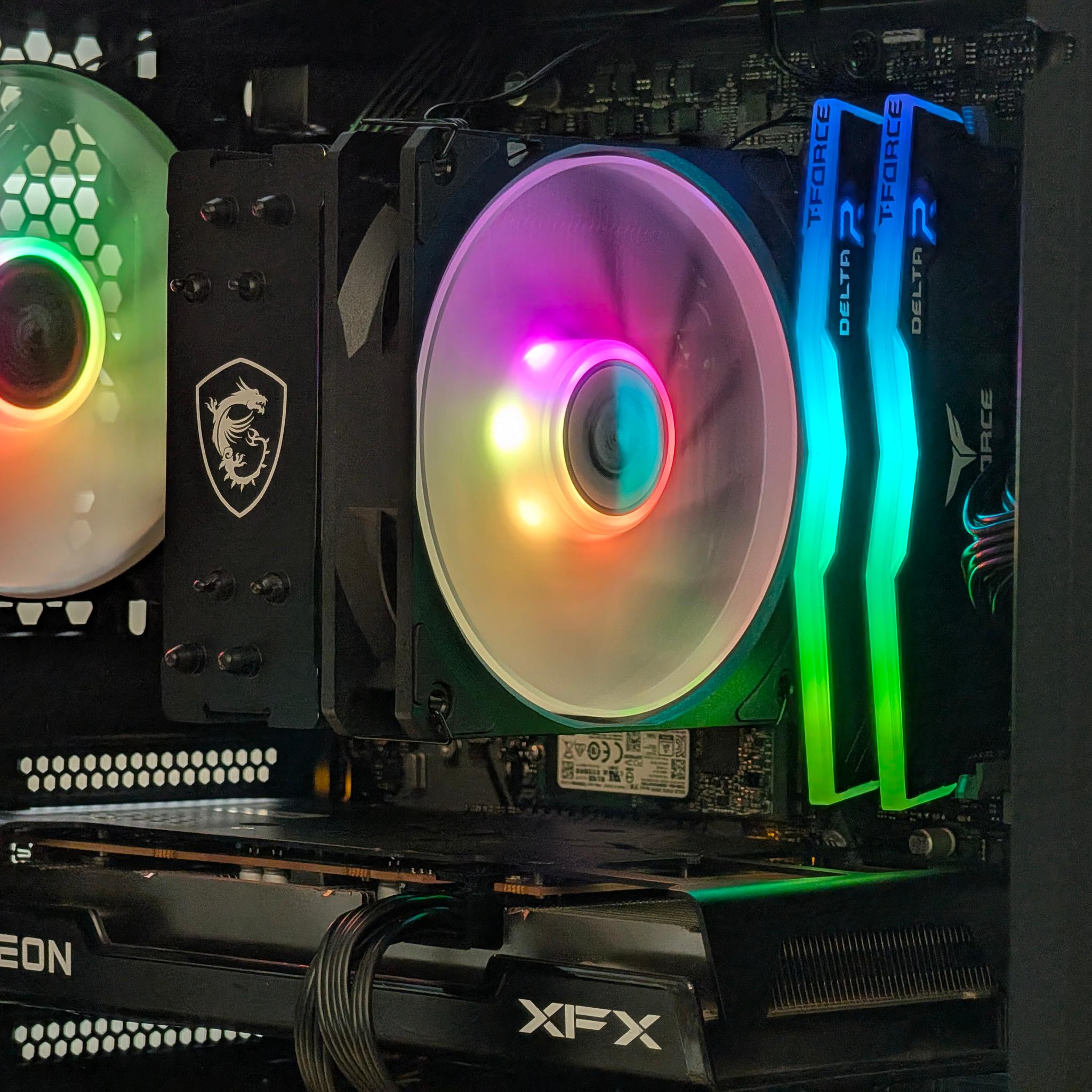 🌈🖤Ryzen 5 3600 | RX 6600 | 16GB DDR4 | 1TB SSD | Gaming PC🖤🌈