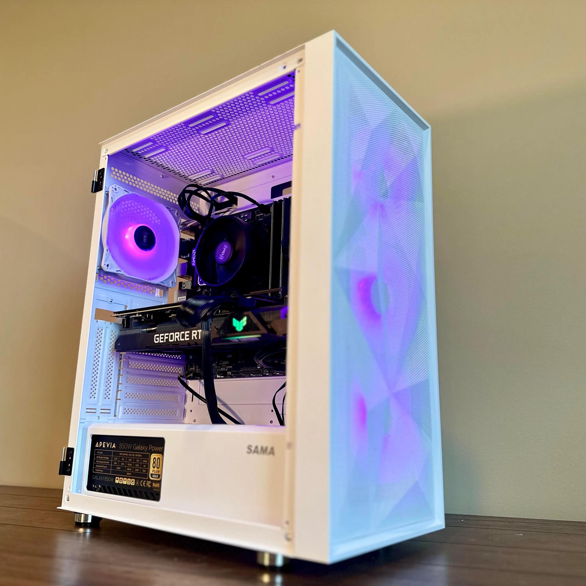 White Gaming PC | RTX 3070, Ryzen 5 5600X, 1TB SSD, 16GB 3200HMz RAM