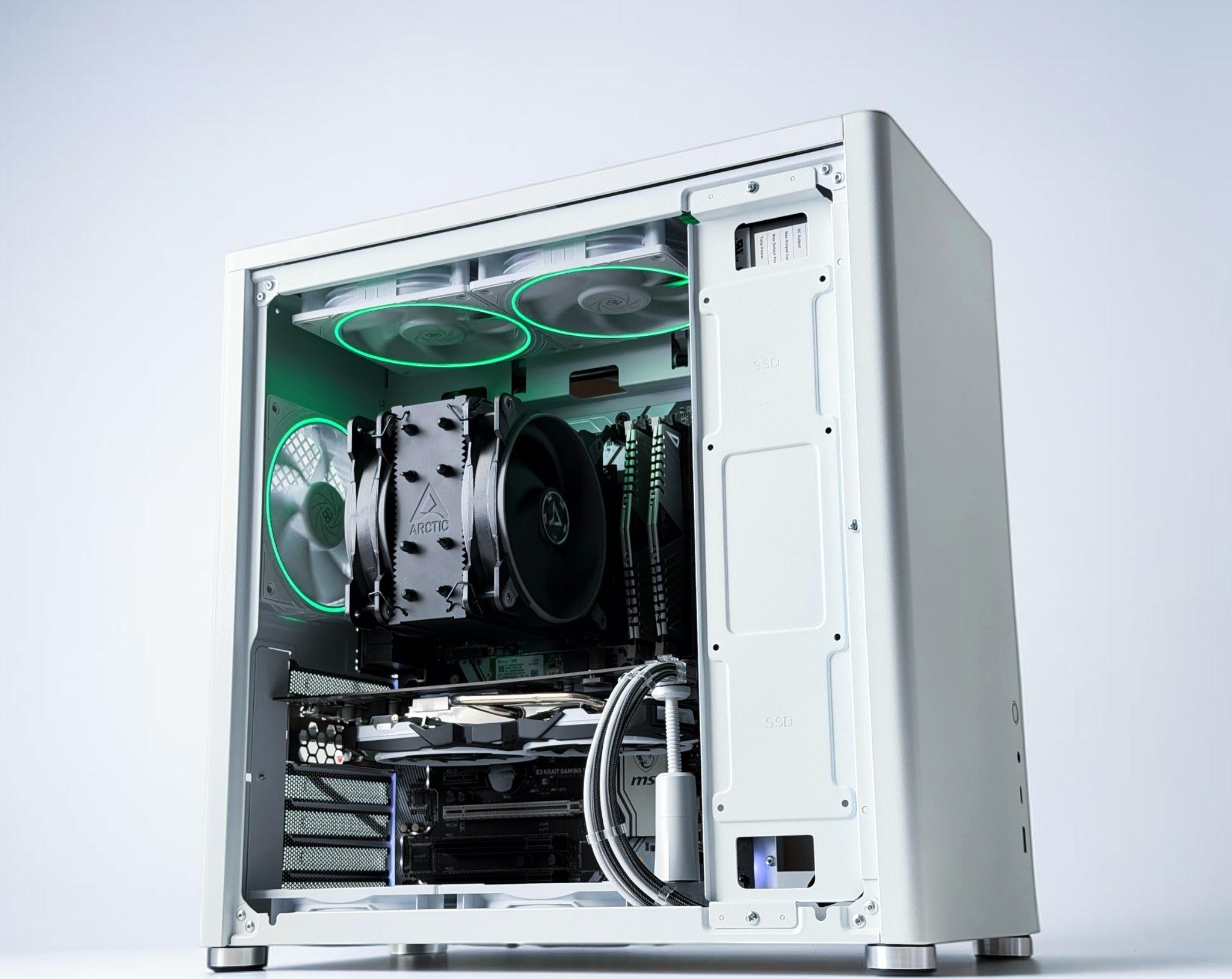 🤖 ❄️Starter Gaming PC❄️AMD RX 480 8GB❄️Intel Xeon 1240 V5 ( EQ=i7 6700)❄️16GB DDR4❄️512GB