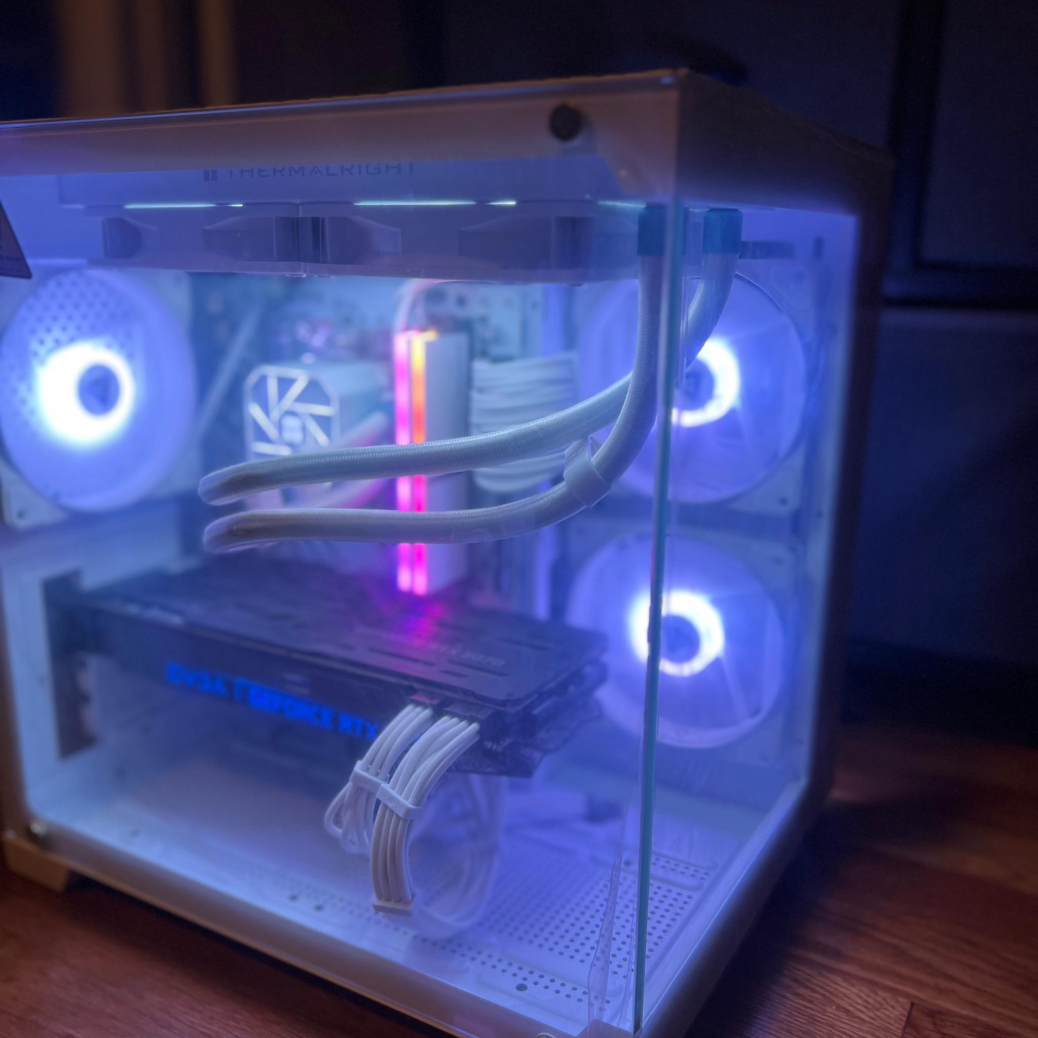 🧊ARCTIC ZERO🧊 Gaming PC Ryzen 7 5700X 16GB RAM | RTX 2070 (Beats 3060)|1TB NVMe SSD Win10 PRO