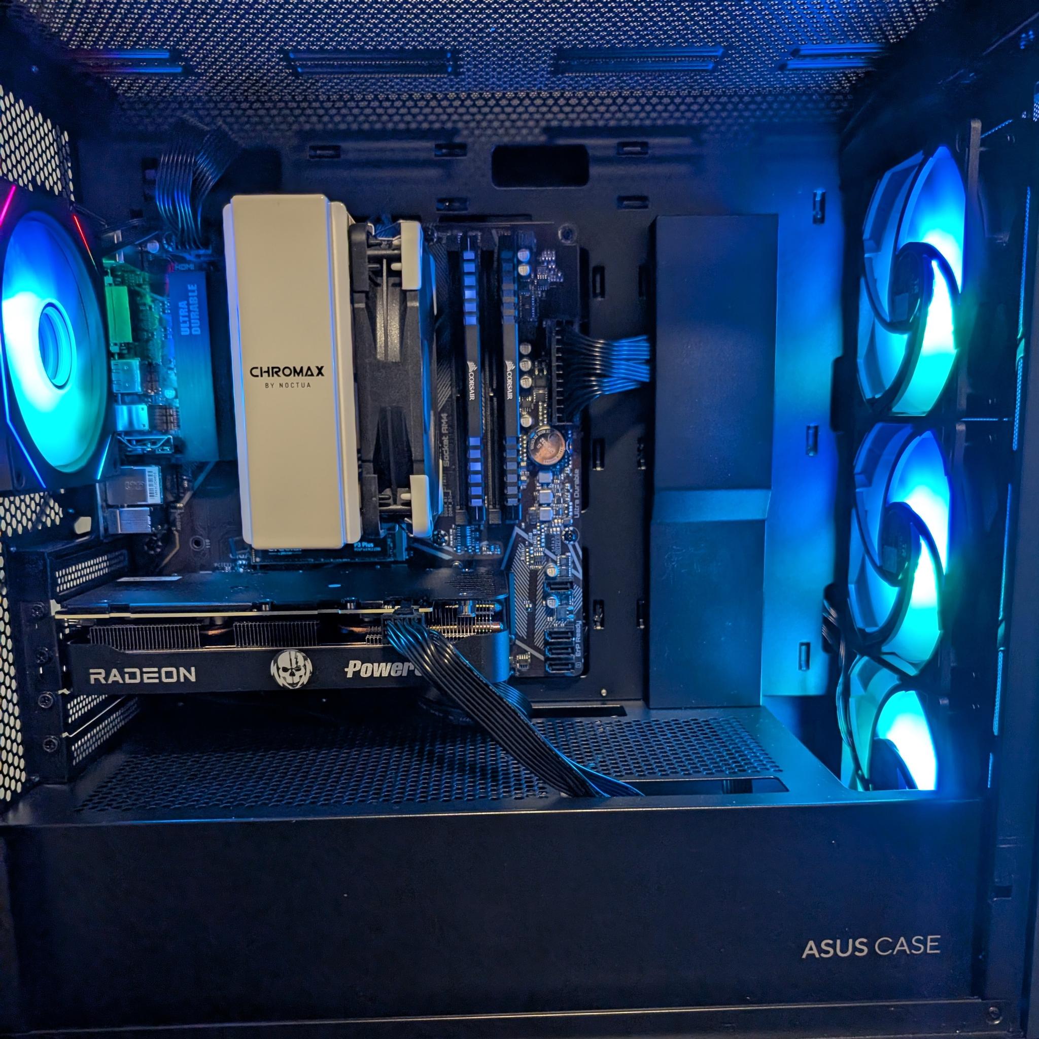 1440p Gaming PC RX 9060 XT 8 GB-Ryzen 5 5600x-32 GB DDR4 3200-1 TB NVME
