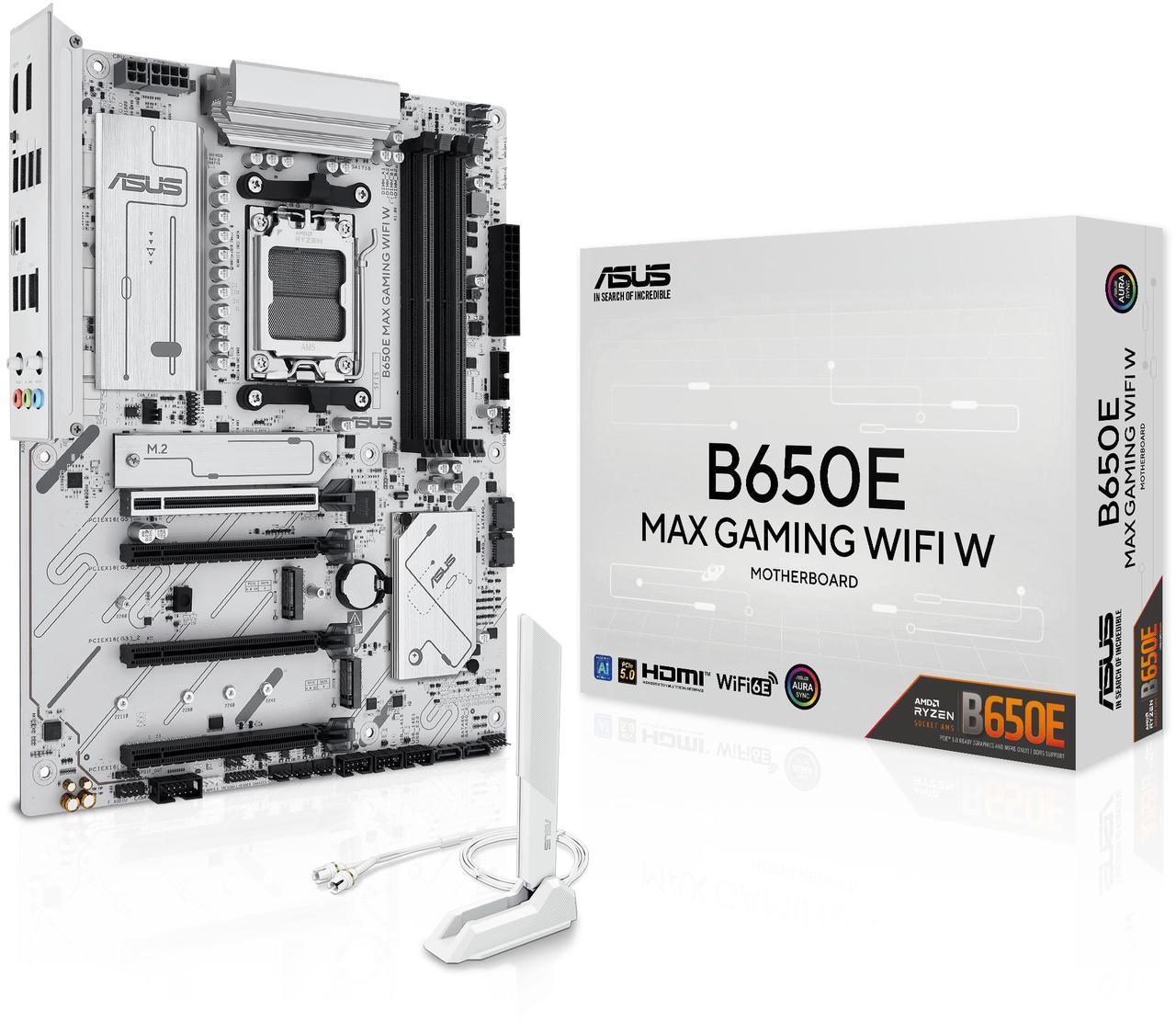 ASUS B650E MAX GAMING WIFI W - AMD B650 AM5 ATX Motherboard
