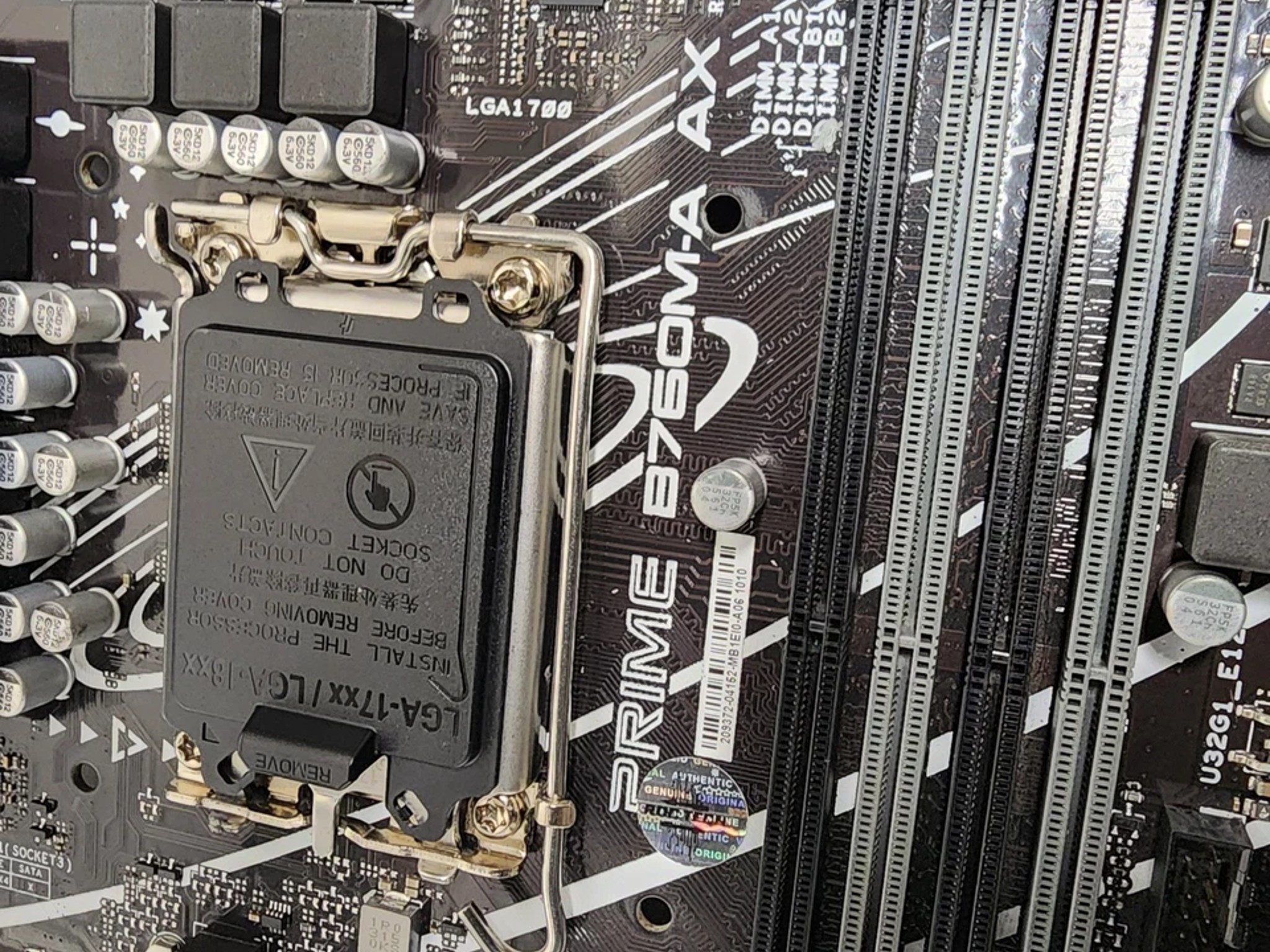 UPDATED BIOS ASUS PRIME B760M-A AX WIFI DDR4 LGA1700 MATX Motherboard