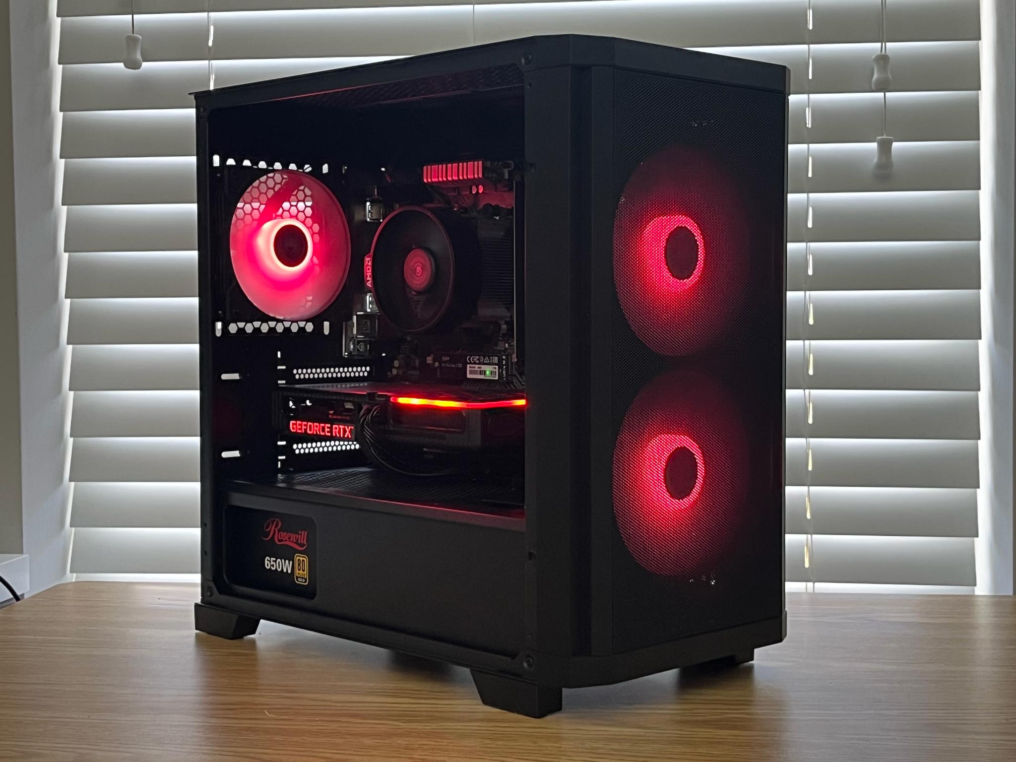 🖤❤️Ryzen 5 5500 | RTX 3060Ti | 32GB DDR4 | 1TB SSD | Gaming PC❤️🖤