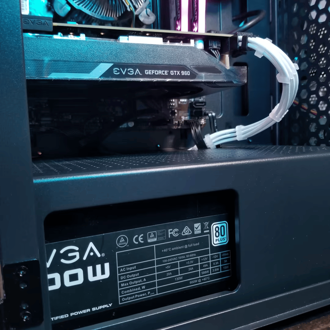 Intel core i3 9100F // EVGA GeForce GTX 960