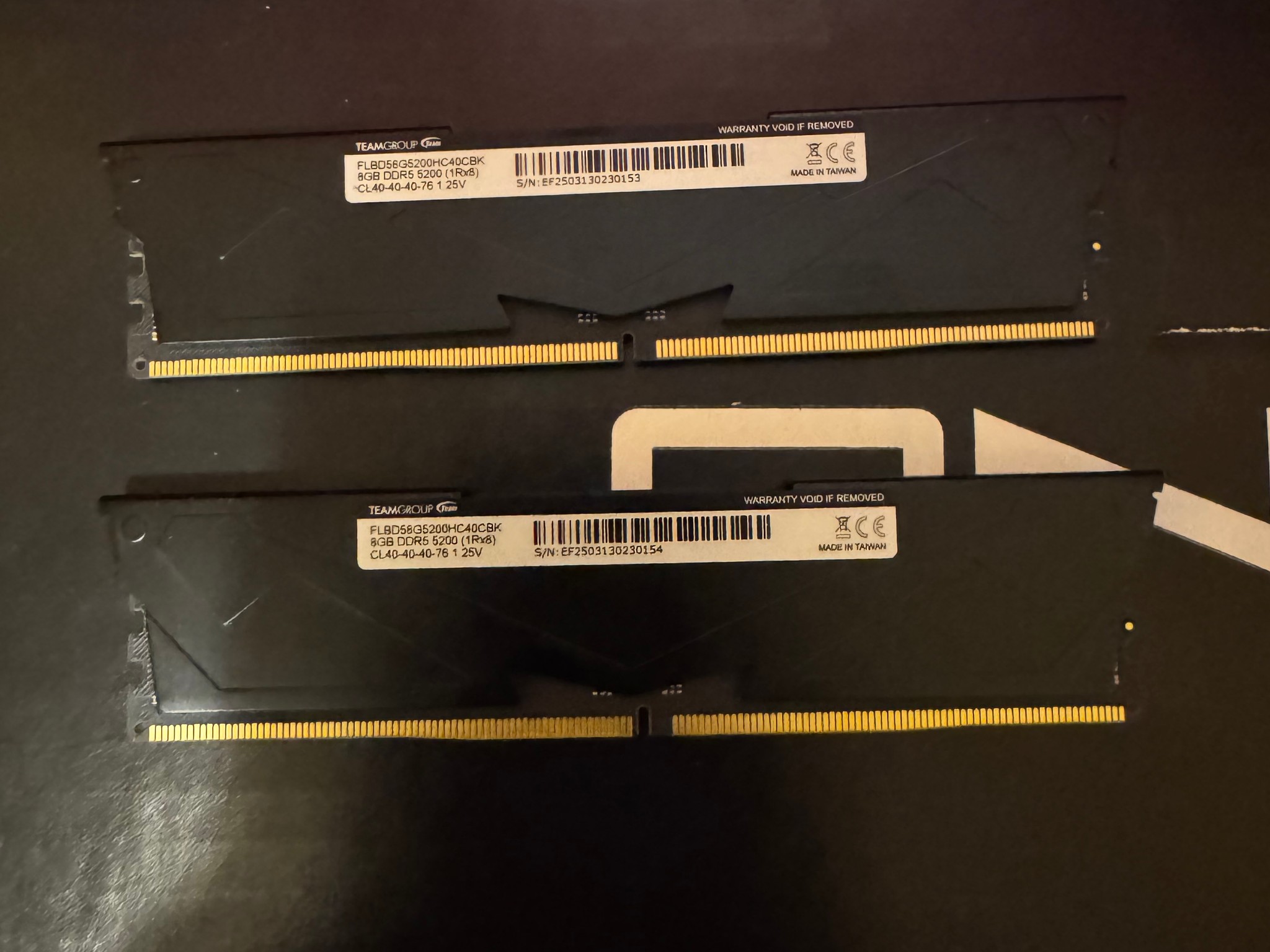 T-Force Vulcan 16GB DDR5 5200 CL40