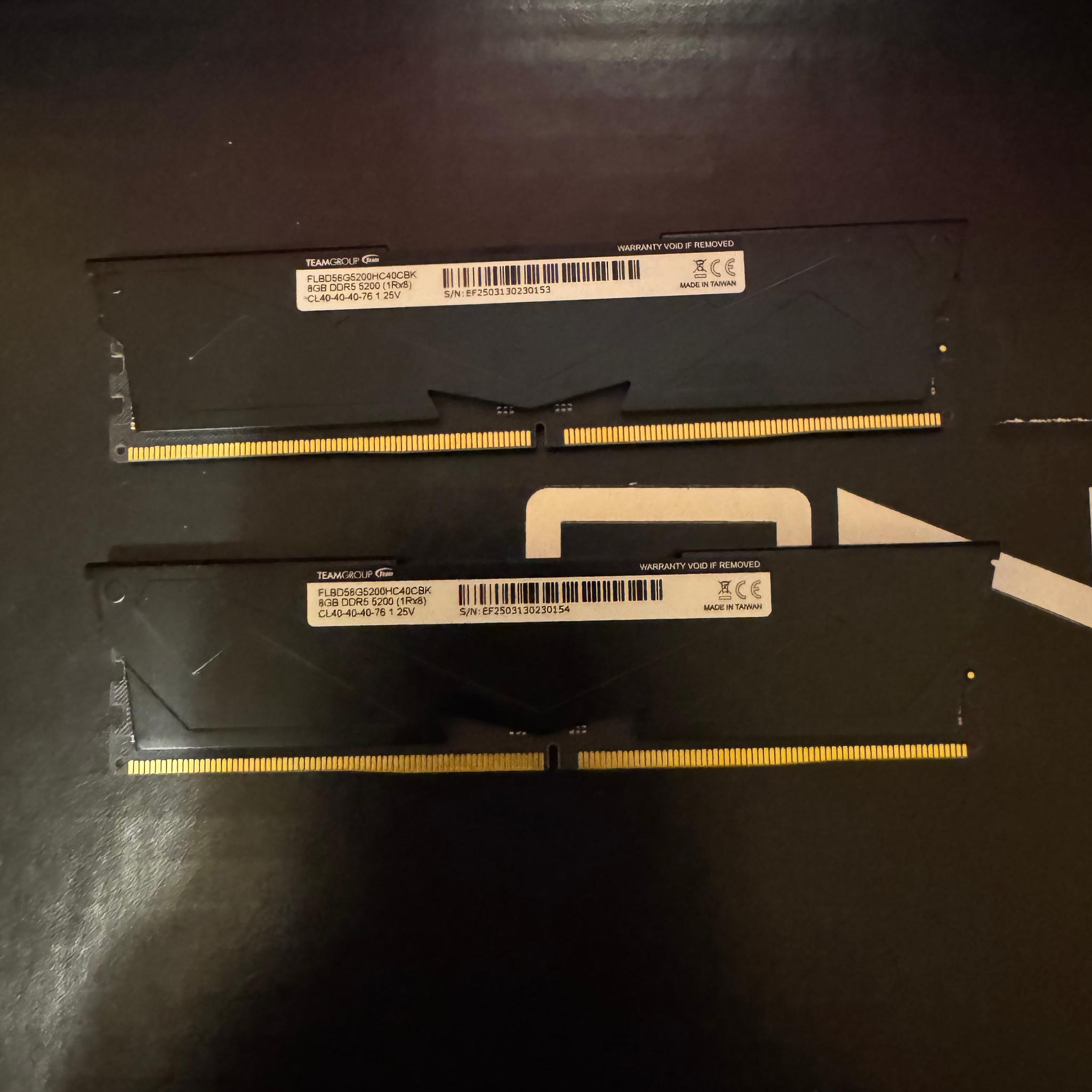 T-Force Vulcan 16GB DDR5 5200 CL40