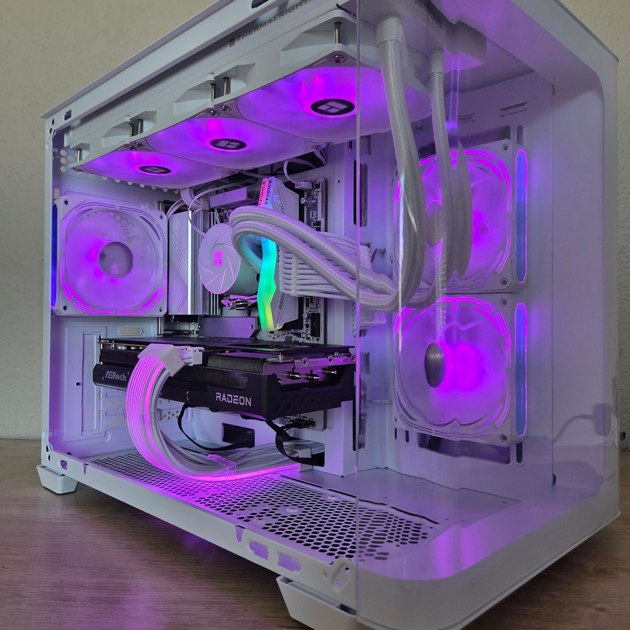 ❄️🏔️ Frost Tundra X | RX 9070 16GB | Ryzen 5 7600X | 32GB DDR5 | Curved Glass Edition 🤍❄️/D/