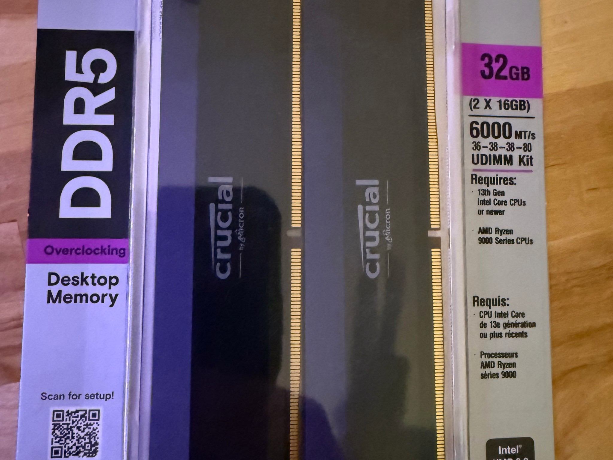 Crucial DDR5 PRO (2x16GB KIT) 60000 MT/s (CL36) Brand New in Package!