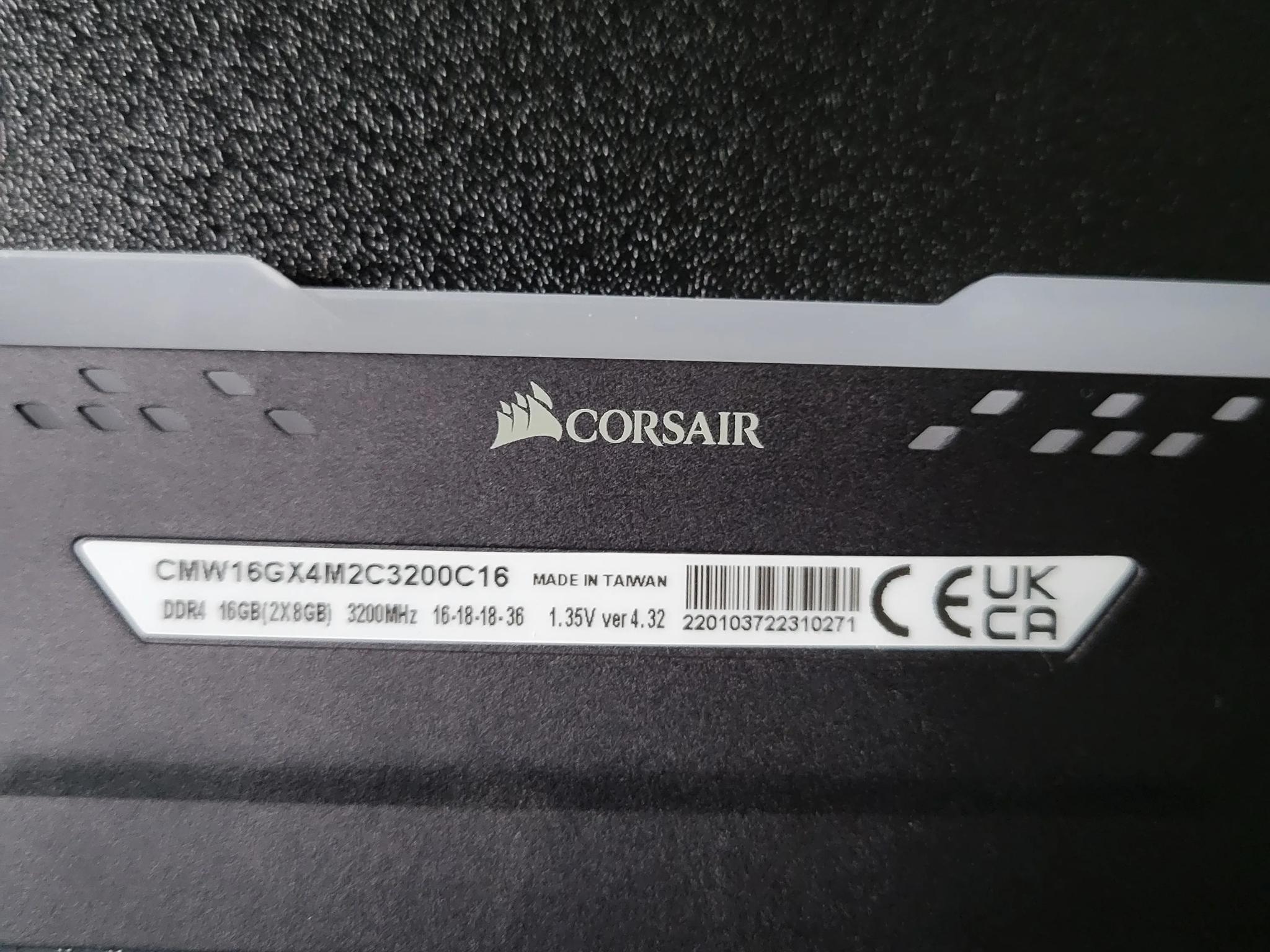 Corsair Vengeance RGB PRO 2x8GBs 3200mhz DDR4