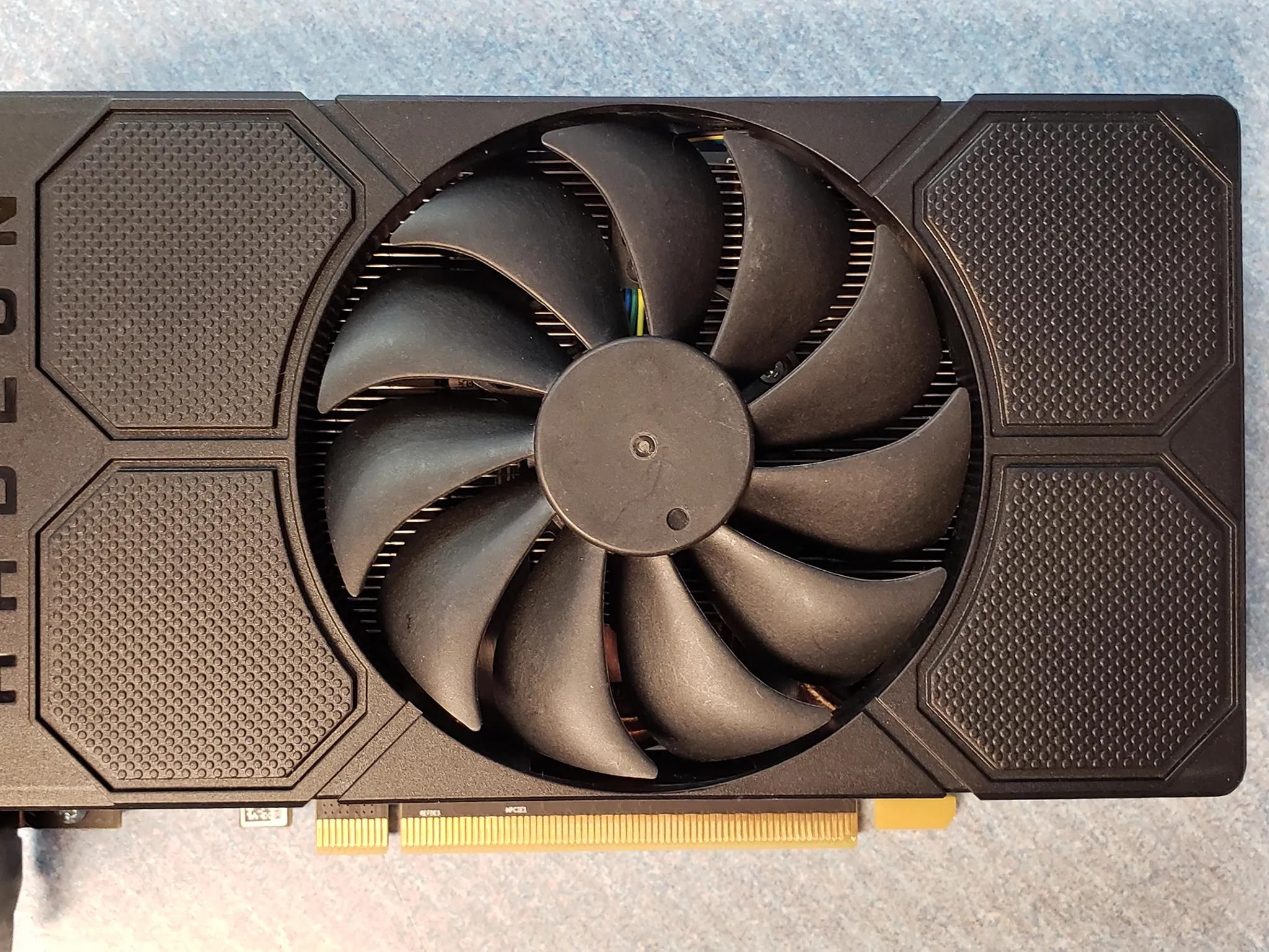 AMD RX 5500 graphics card with 4gb gddr6 memory.