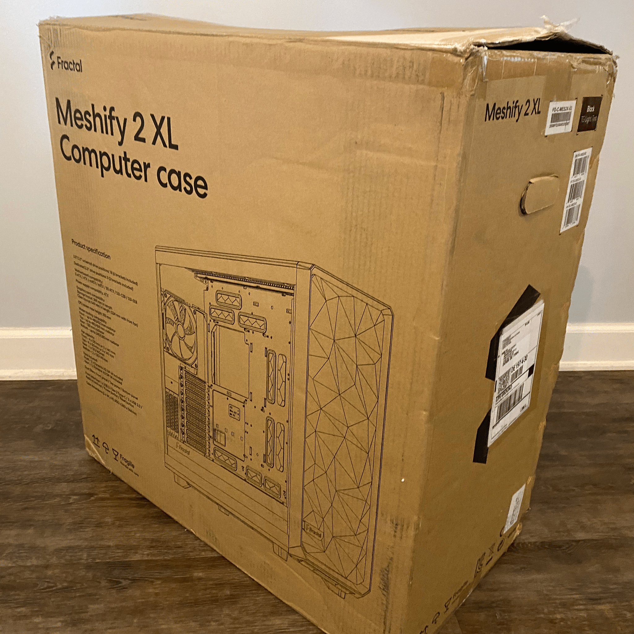 Fractal Meshify 2XL, Black Tinted