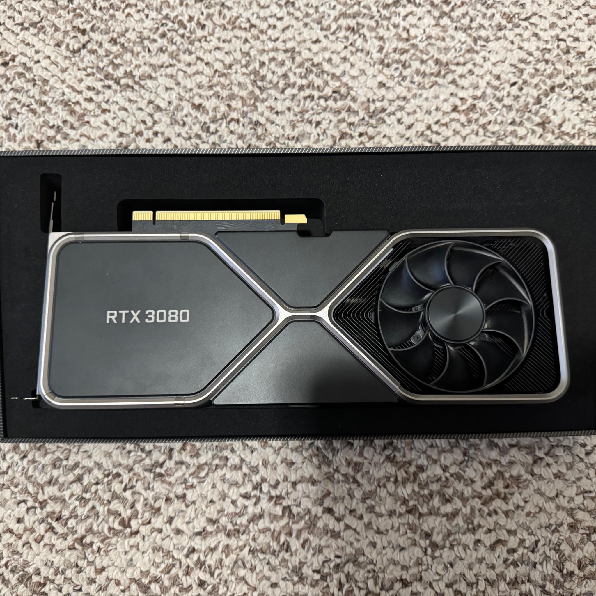 NVIDIA GeForce RTX 3080 Founders Edition 10GB GDDR6X Graphics Card -...