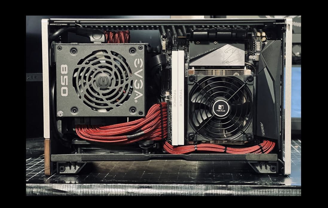 New ITX build - Fractal Terra with 5800X3D, 6950 XT, 16GB RAM, 2TB NVMe, full custom cables