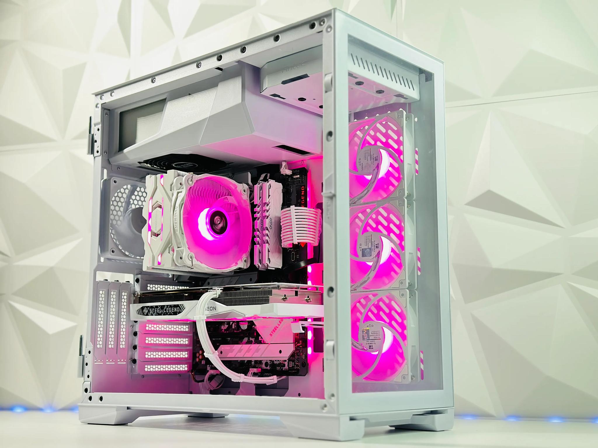 🌬️☃️Snowman⛄Gaming PC❄️AMD RX 7600 8GB❄️Intel i5 11400F 6 core❄️16GB DDR4❄️1TB NVME