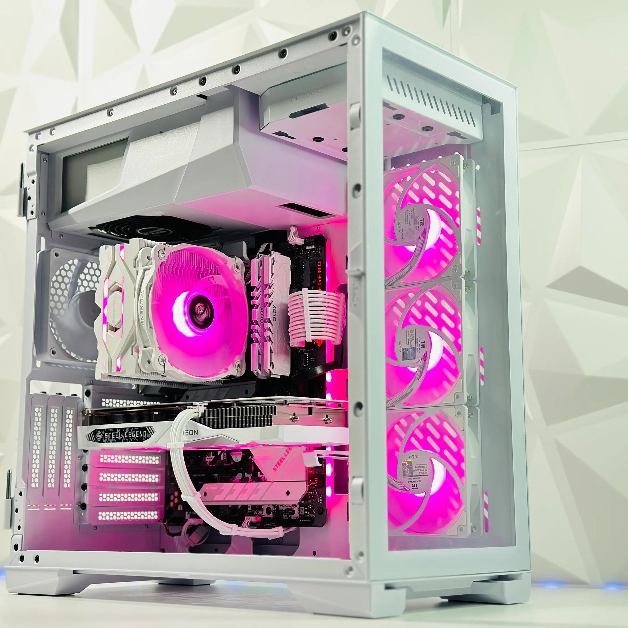 🌬️☃️Snowman⛄Gaming PC❄️AMD RX 7600 8GB❄️Intel i5 11400F 6 core❄️16GB DDR4❄️1TB NVME