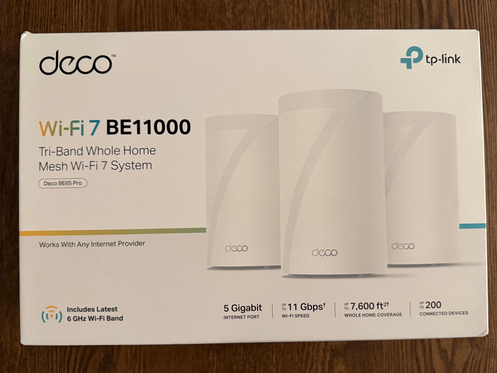 DECO Wi-Fi 7 BE11000 Tri-Band Whole Home Mesh System