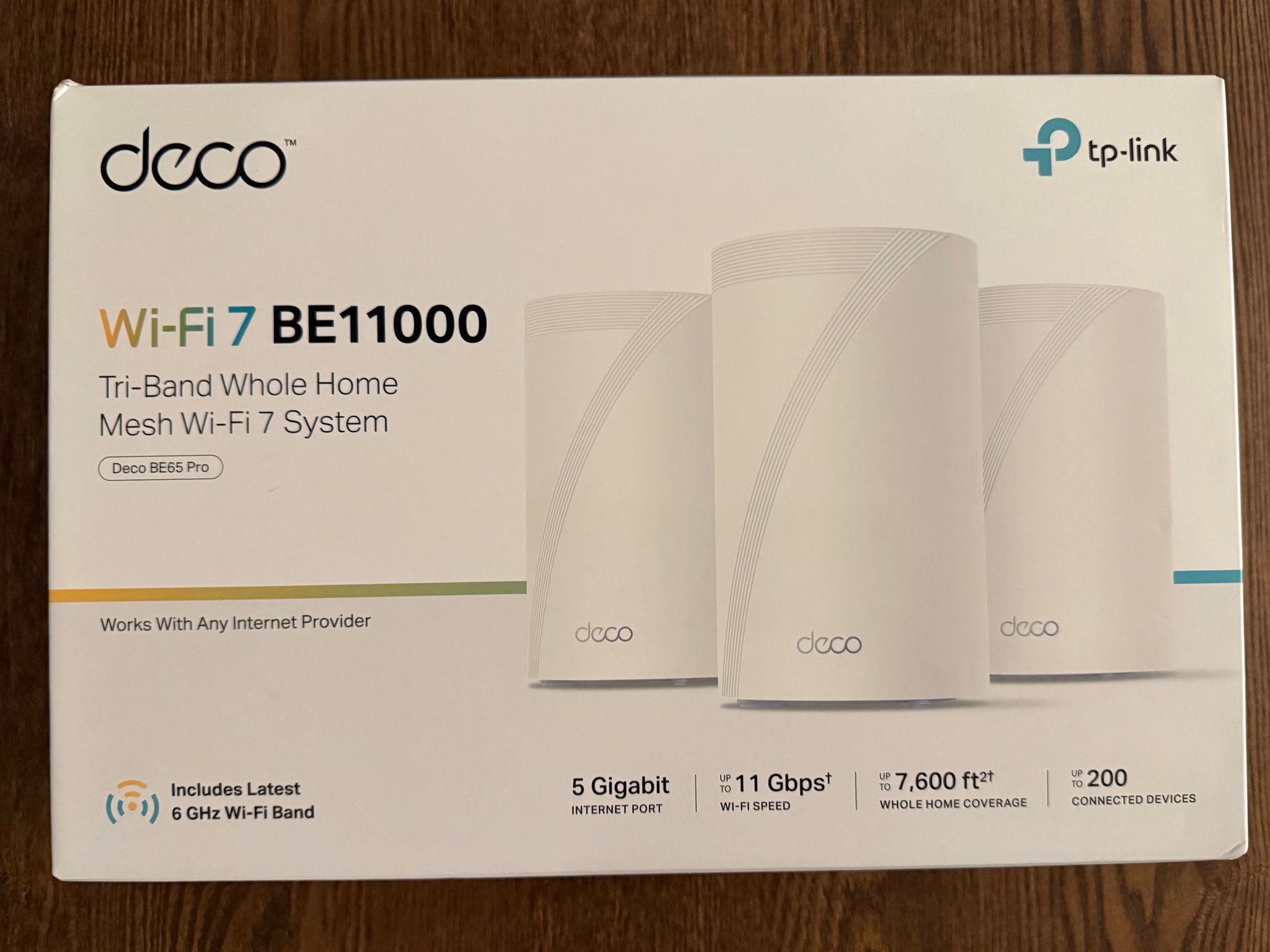 DECO Wi-Fi 7 BE11000 Tri-Band Whole Home Mesh System