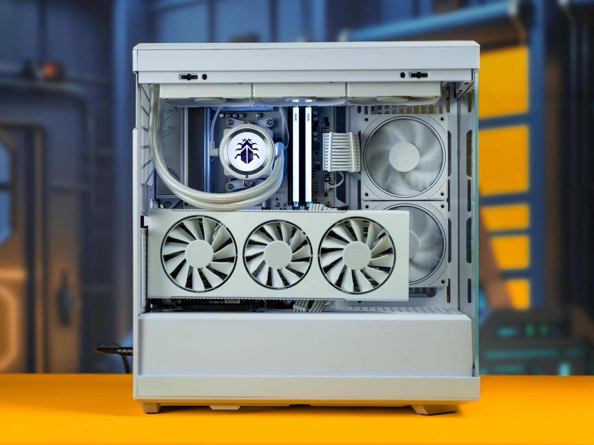 “Cyphernox” RX 7800 XT Ryzen 5 7600 32GB Windows 11 Pro 2TB White Edition Gaming PC