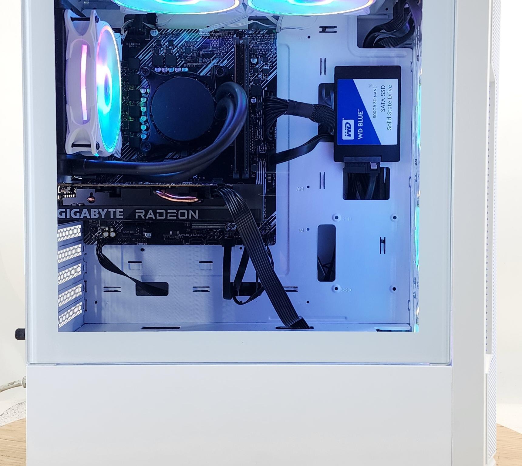 Gaming PC i5-10400F 16GB RAM 500GB SSD + 2TB HDD RX 6500 XT 4GB Win11 Computer
