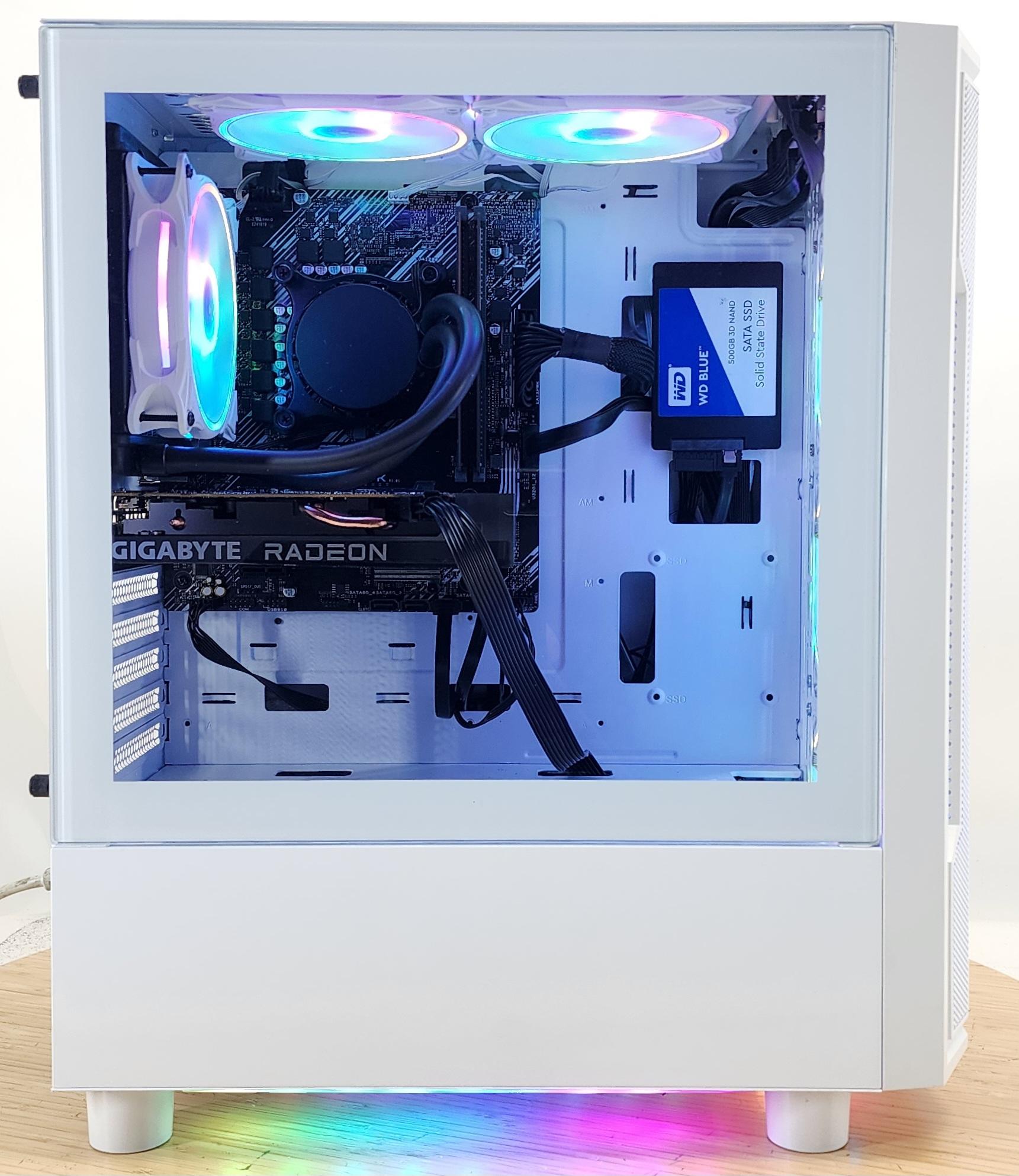Gaming PC i5-10400F 16GB RAM 500GB SSD + 2TB HDD RX 6500 XT 4GB Win11 Computer