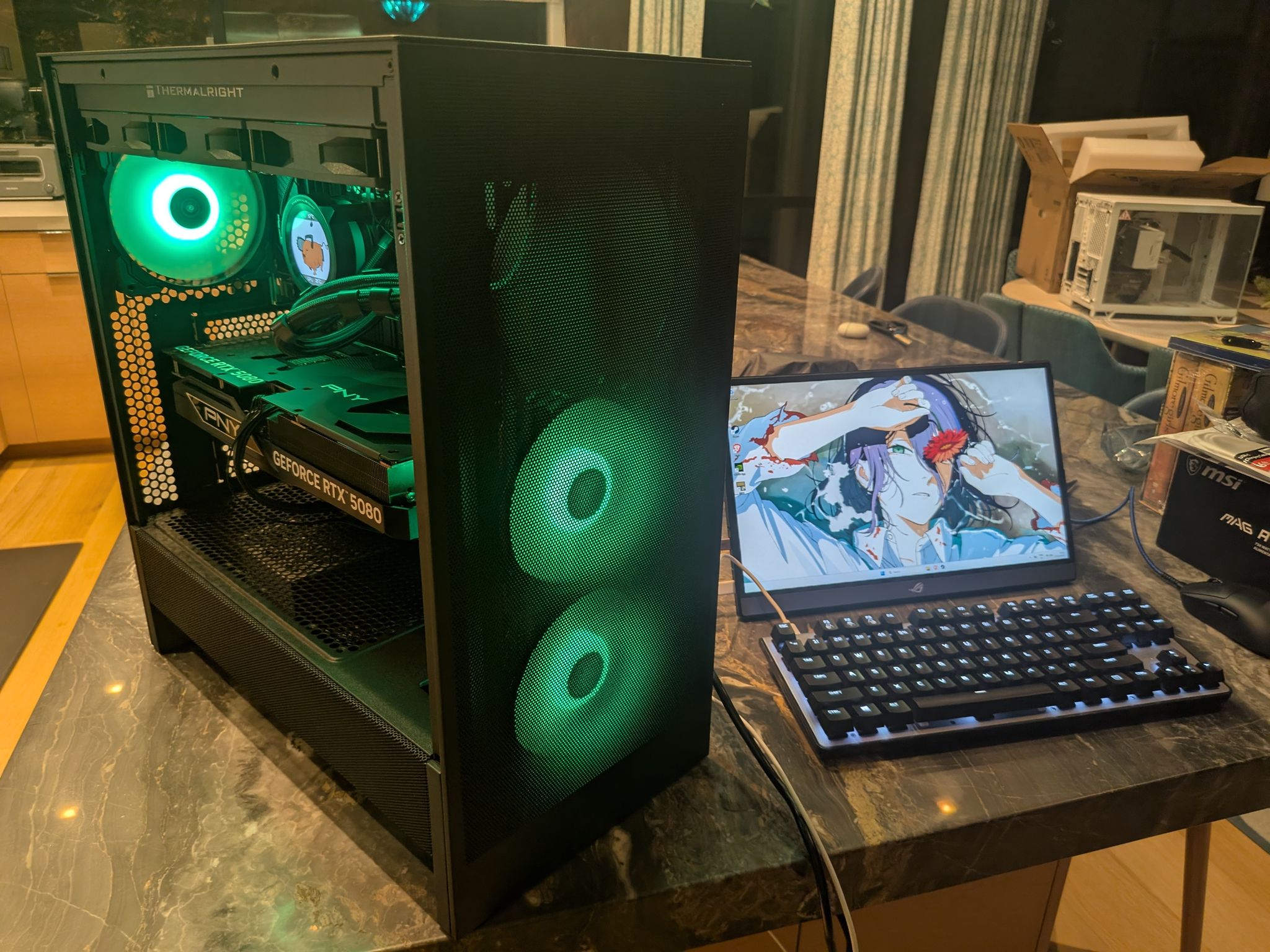 4K Powerhouse - RTX 5080, Ryzen 7 7800X3D, 32 GB DDR5, 2 TB, Liquid Cooled, RGB