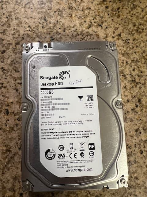 Seagate Desktop HDD 4 TB 3.5 In. Sata Hard Drive