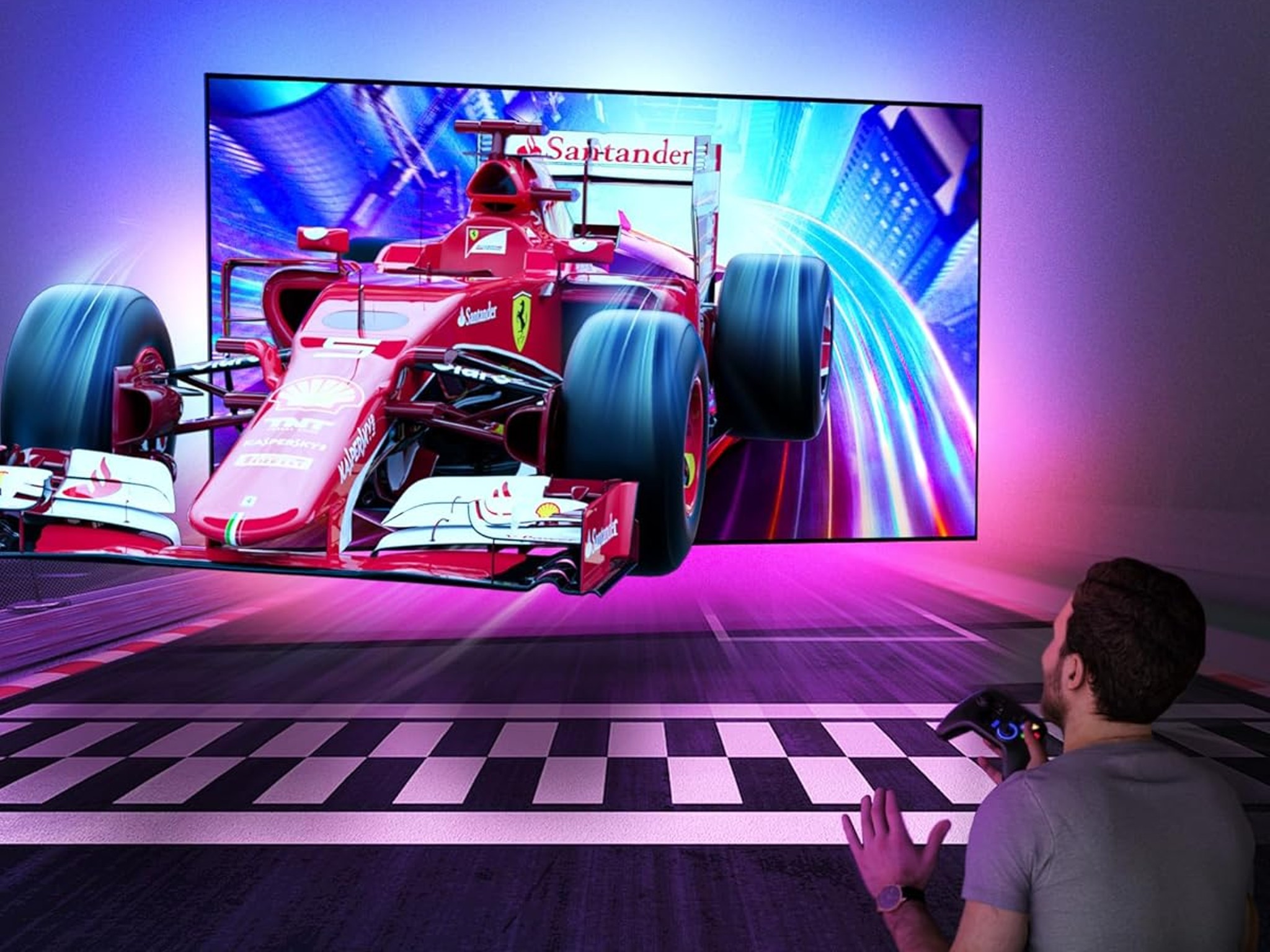 Lytmi TV LED Backlight with HDMI 2.0 Sync Stick Immersive RGBIC Backlight for 25-55 inch TVs