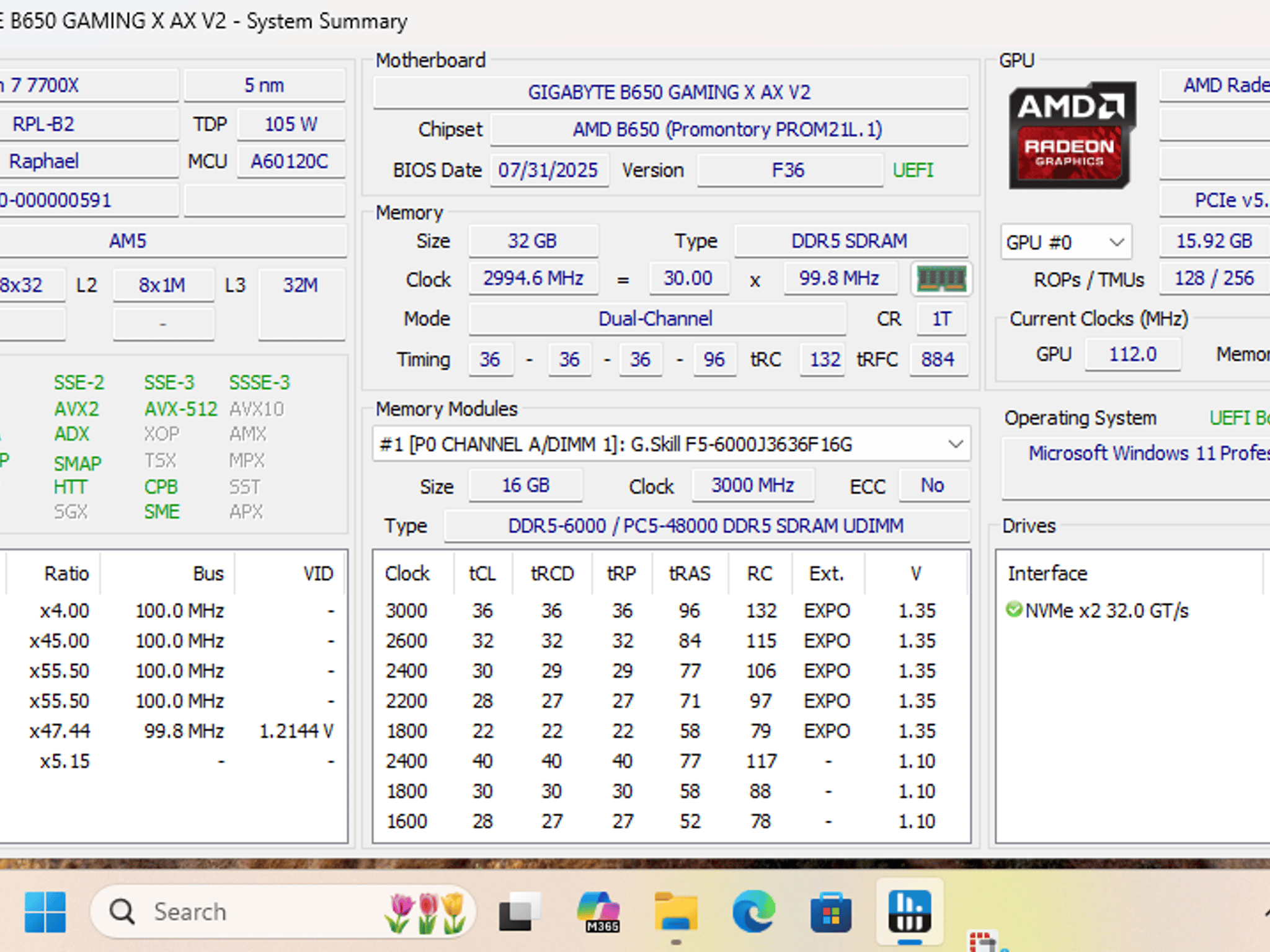 7700x+9070XT Blackout 1440P/4K Gaming PC