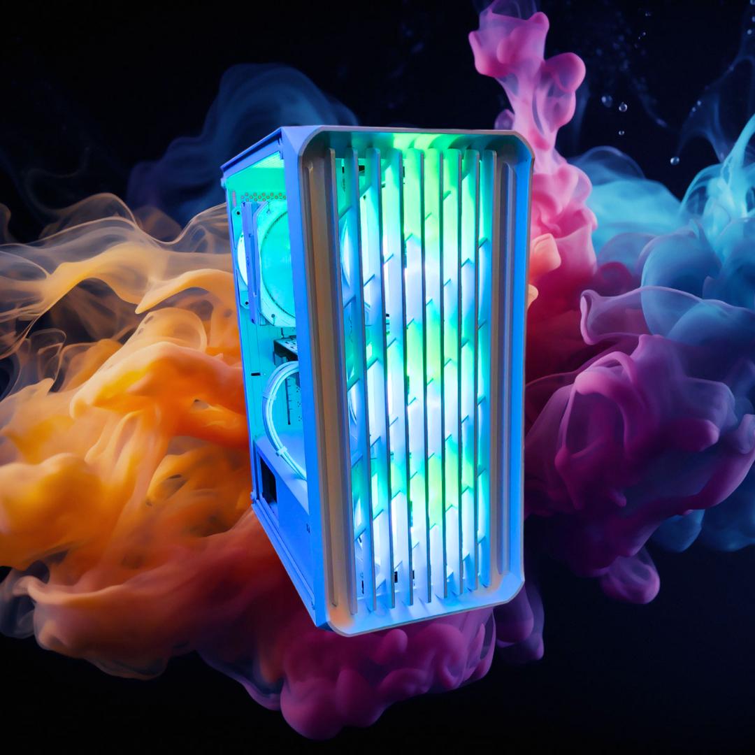 🏔Solitude🧊: RTX 2060 SUPER | Ryzen 5 5600| 16GB DDR4 RAM | 1TB SSD | 5 Fans | White RGB PC