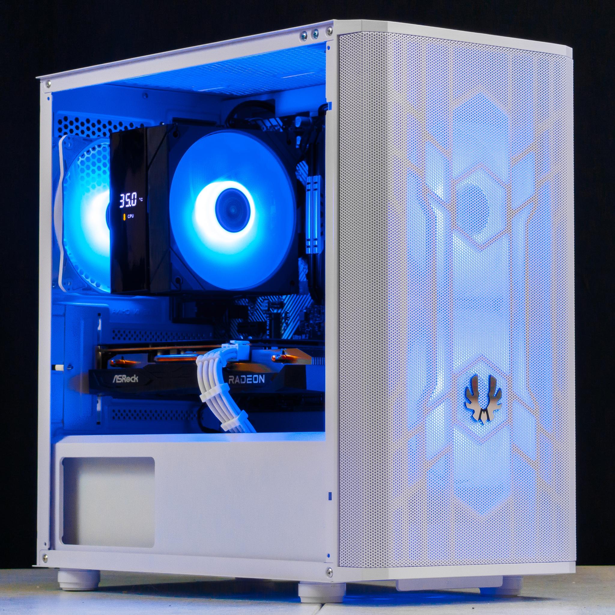 🤍🖤 RX 7600 / Ryzen 5 5500 / 16GB Gaming PC 🖤🤍