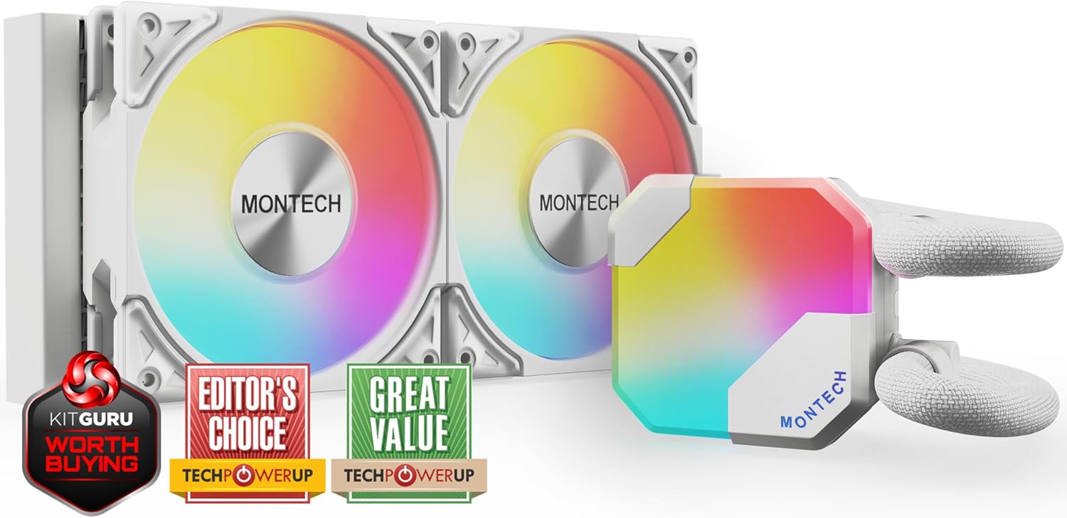Montech Hyperflow 240 ARGB WHITE! BNIB!