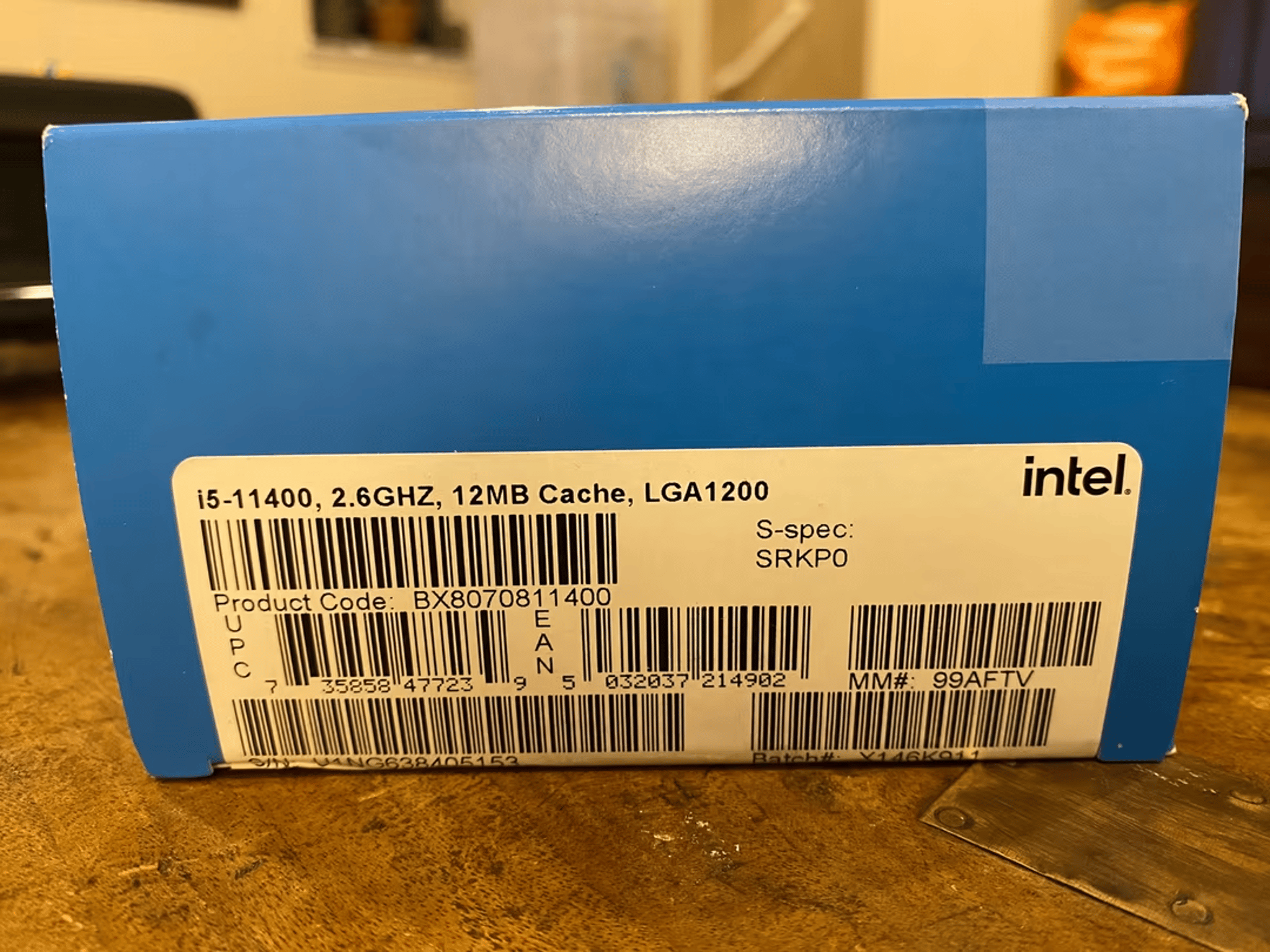 Intel Core i5-11400 - 6-Core LGA 1200 - 65W