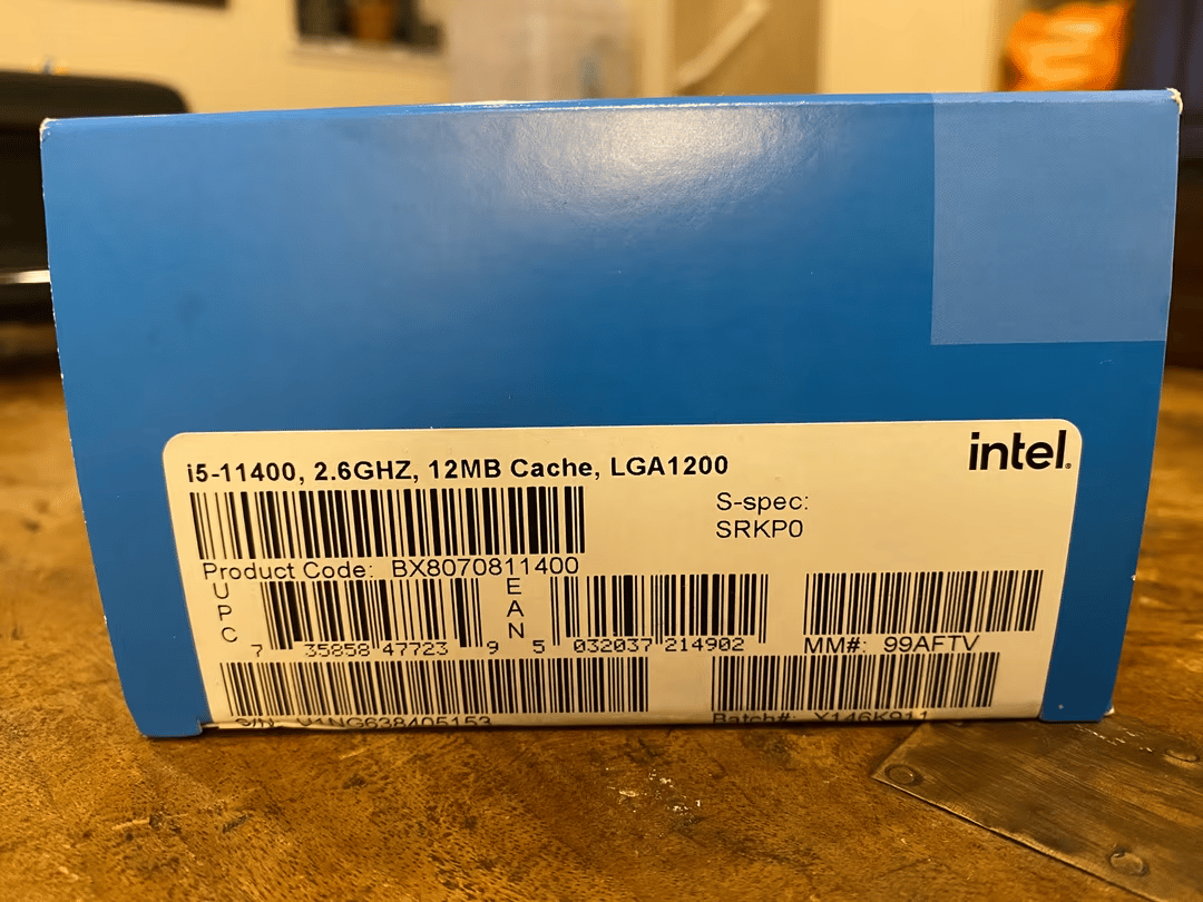 Intel Core i5-11400 - 6-Core LGA 1200 - 65W