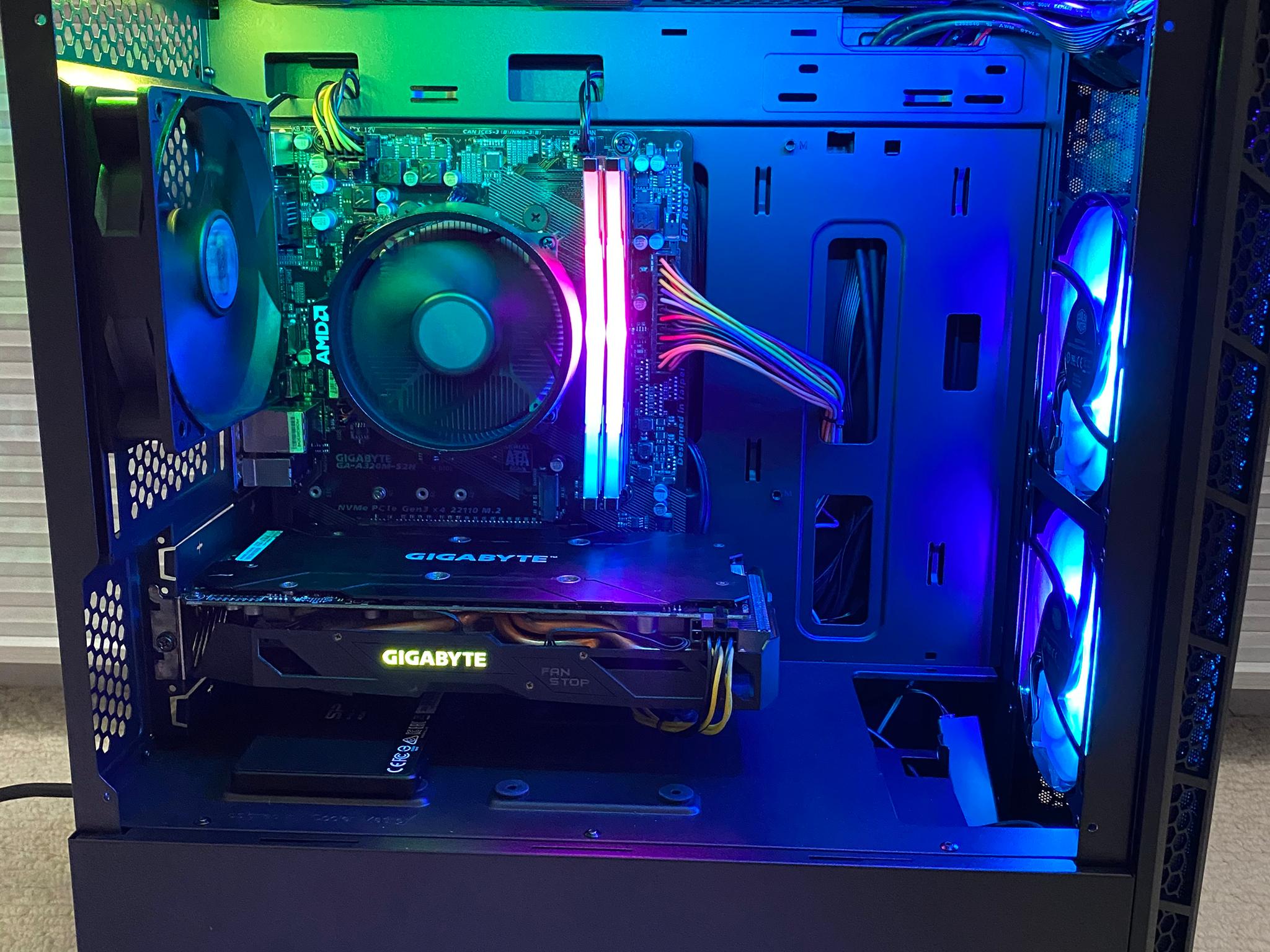 Ryzen 5 3400g gaming pc 16gb ram 256gb ssd